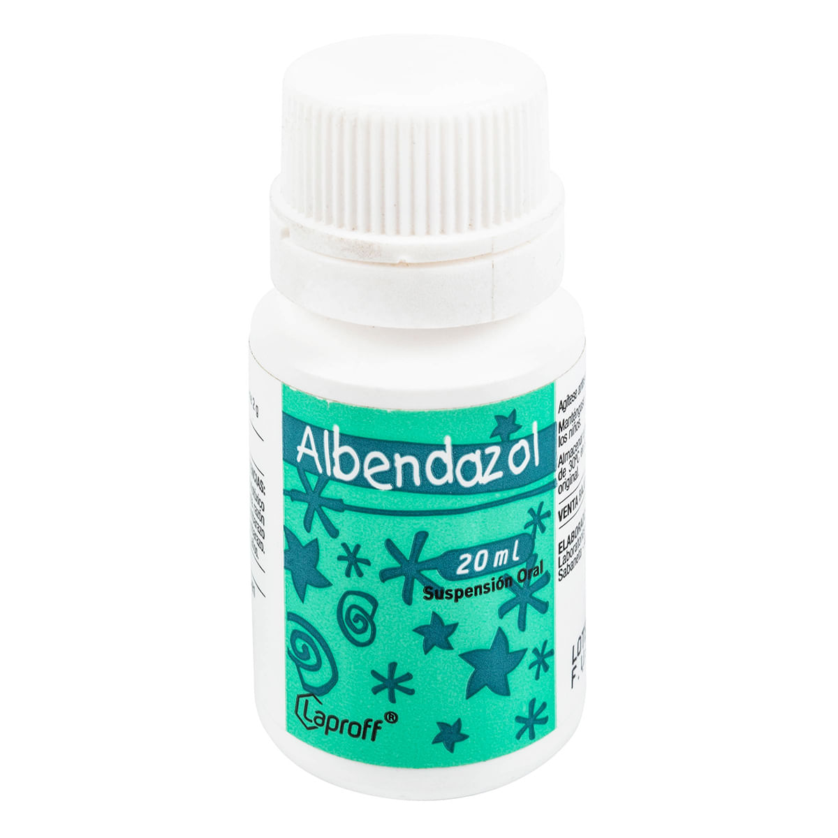 Suspensión Oral Albendazol Laproff Frasco X 20 Ml.