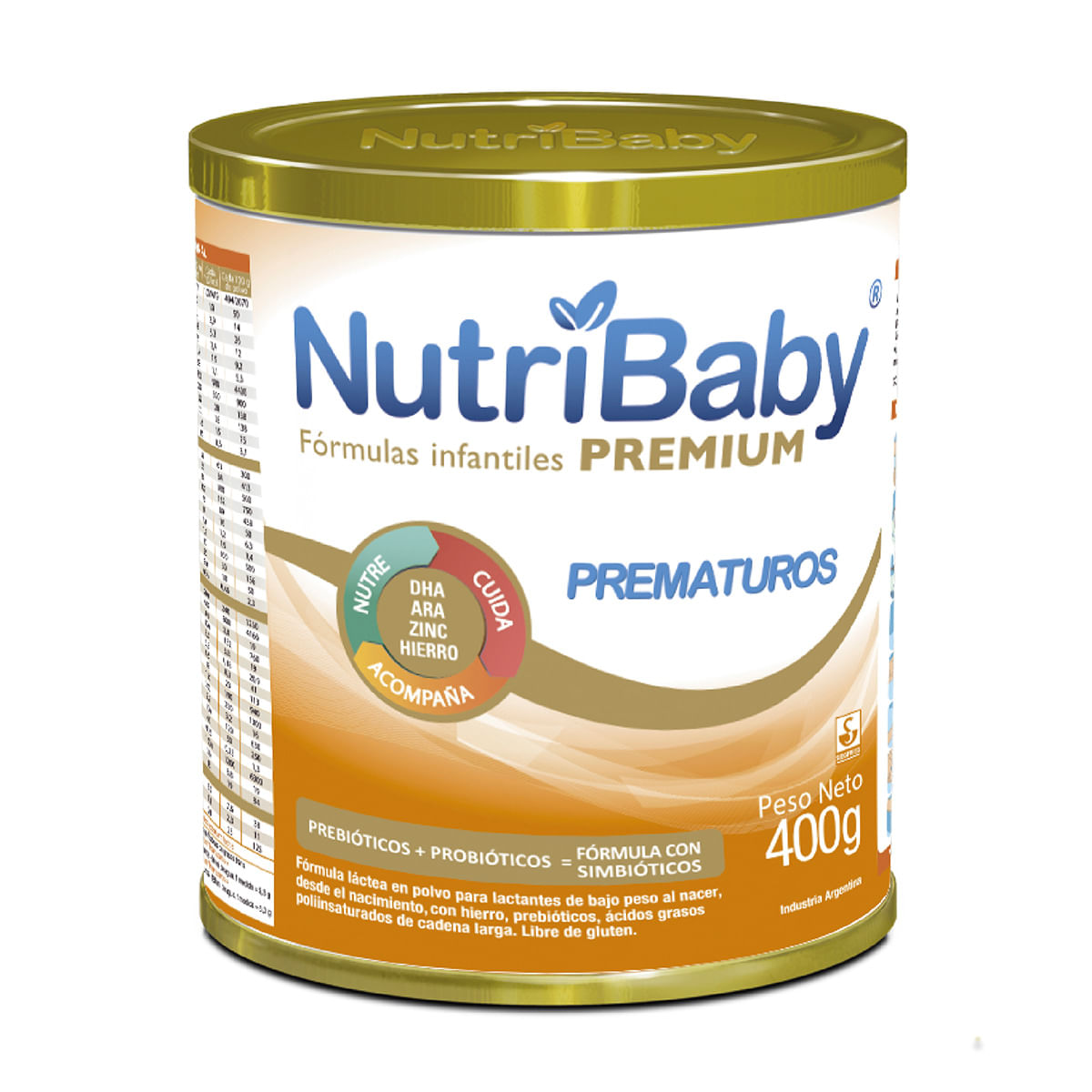 Fórmula Láctea Nutribaby Premium Prematuros Polvo Tarro X 400 G.