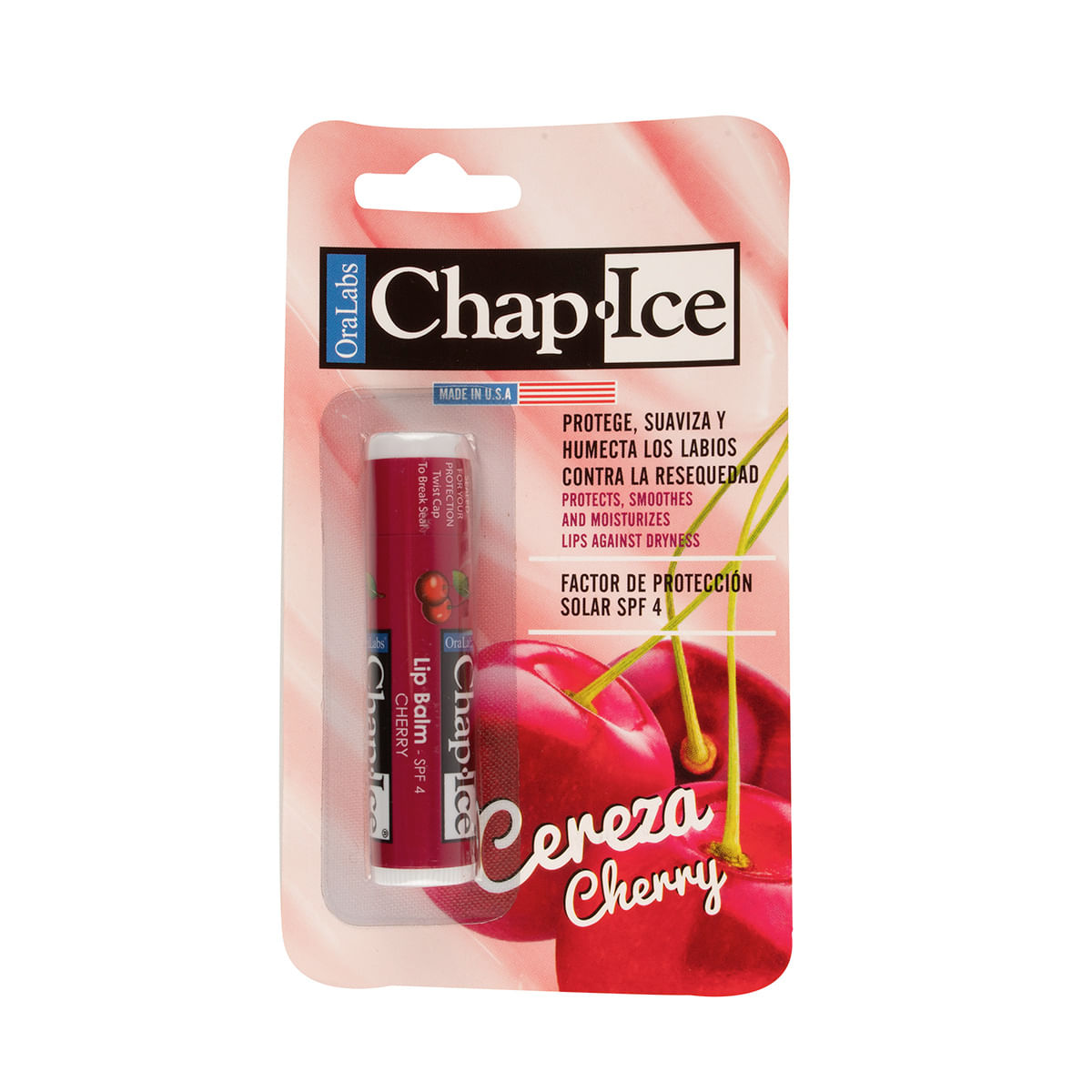 Protector Labial Chap Ice Cereza Blister X 1 Ud.