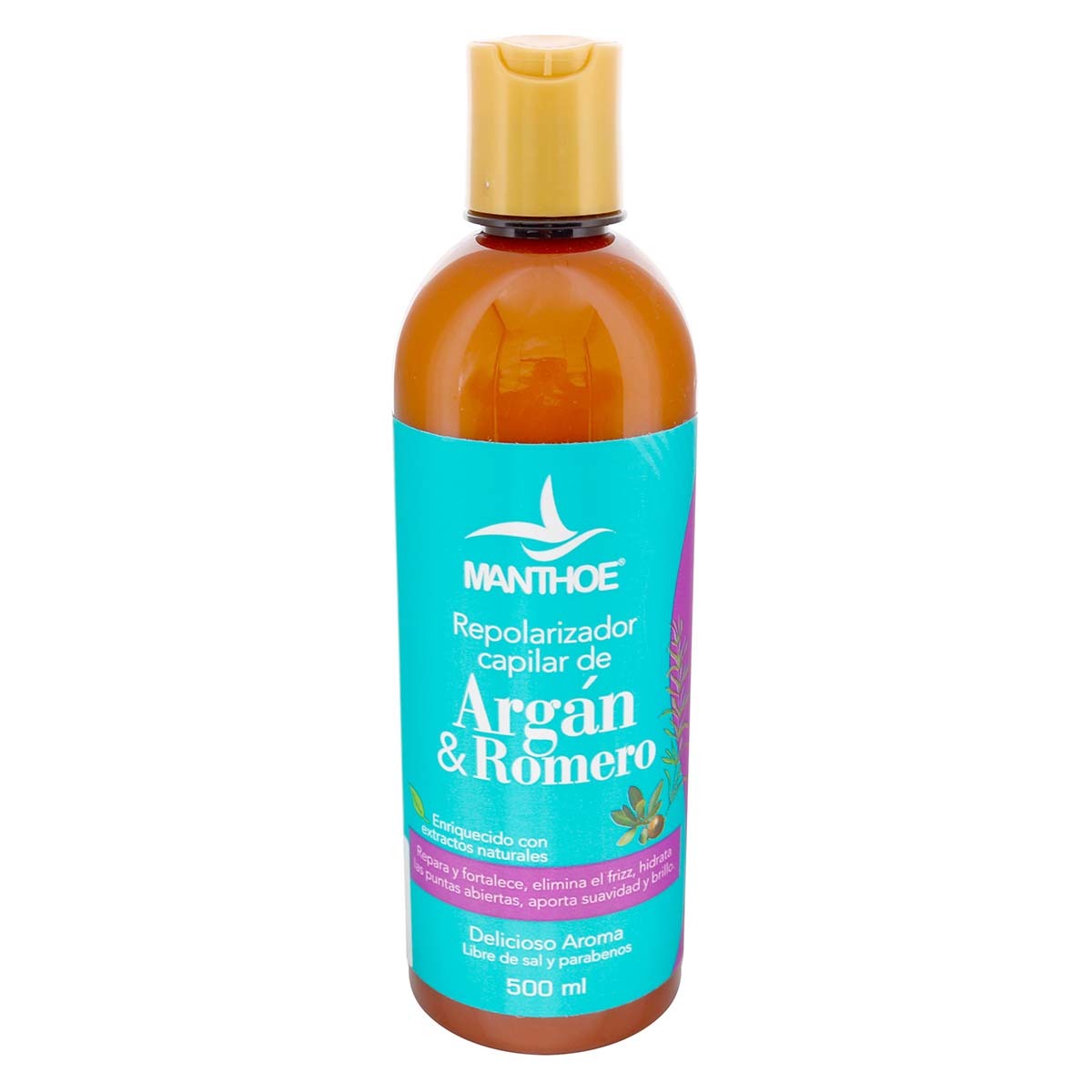 Repolarizador Capilar Manthoe de Argán y Romero Frasco x 500 mL.