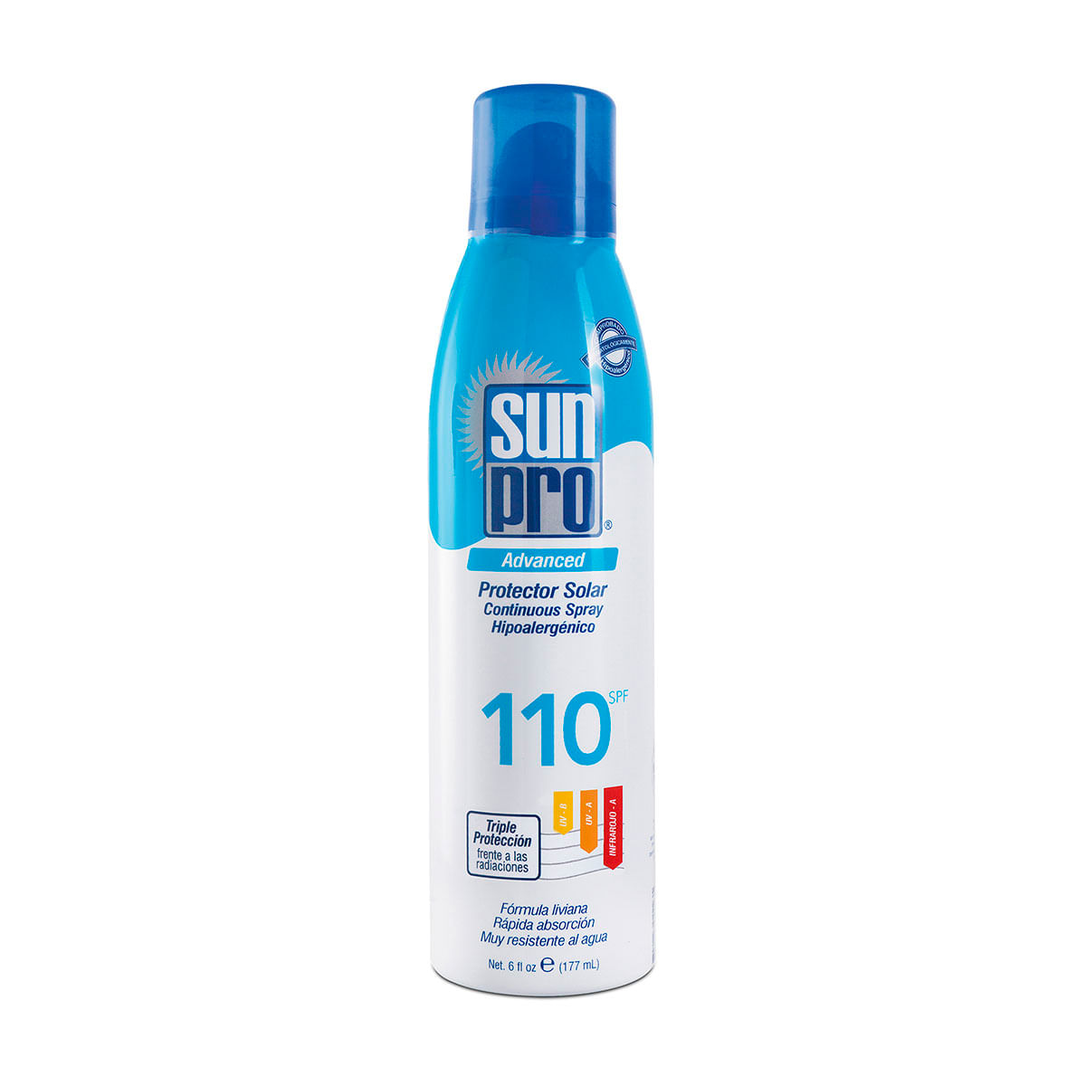 Protector Solar Sun Pro Spf 110 Piel Mojada Spray X 180 Ml.