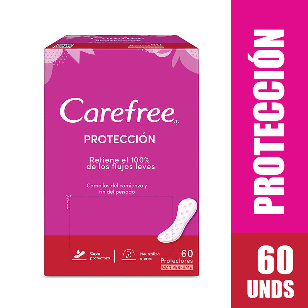 Protectores Íntimos Carefree Protección Caja x 60 Uds.