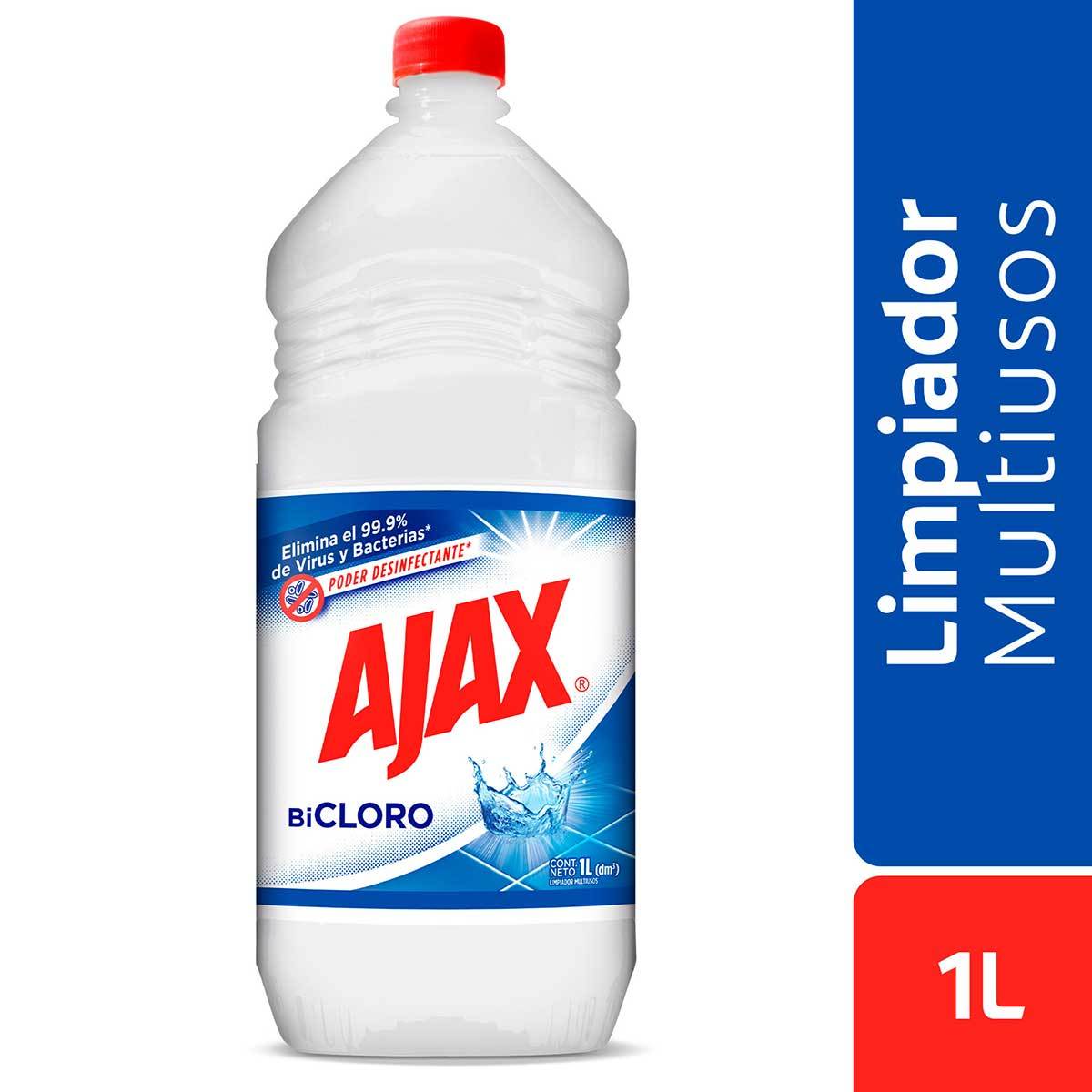 Limpiador Multiusos Ajax Bi Cloro Frasco x 1 L.