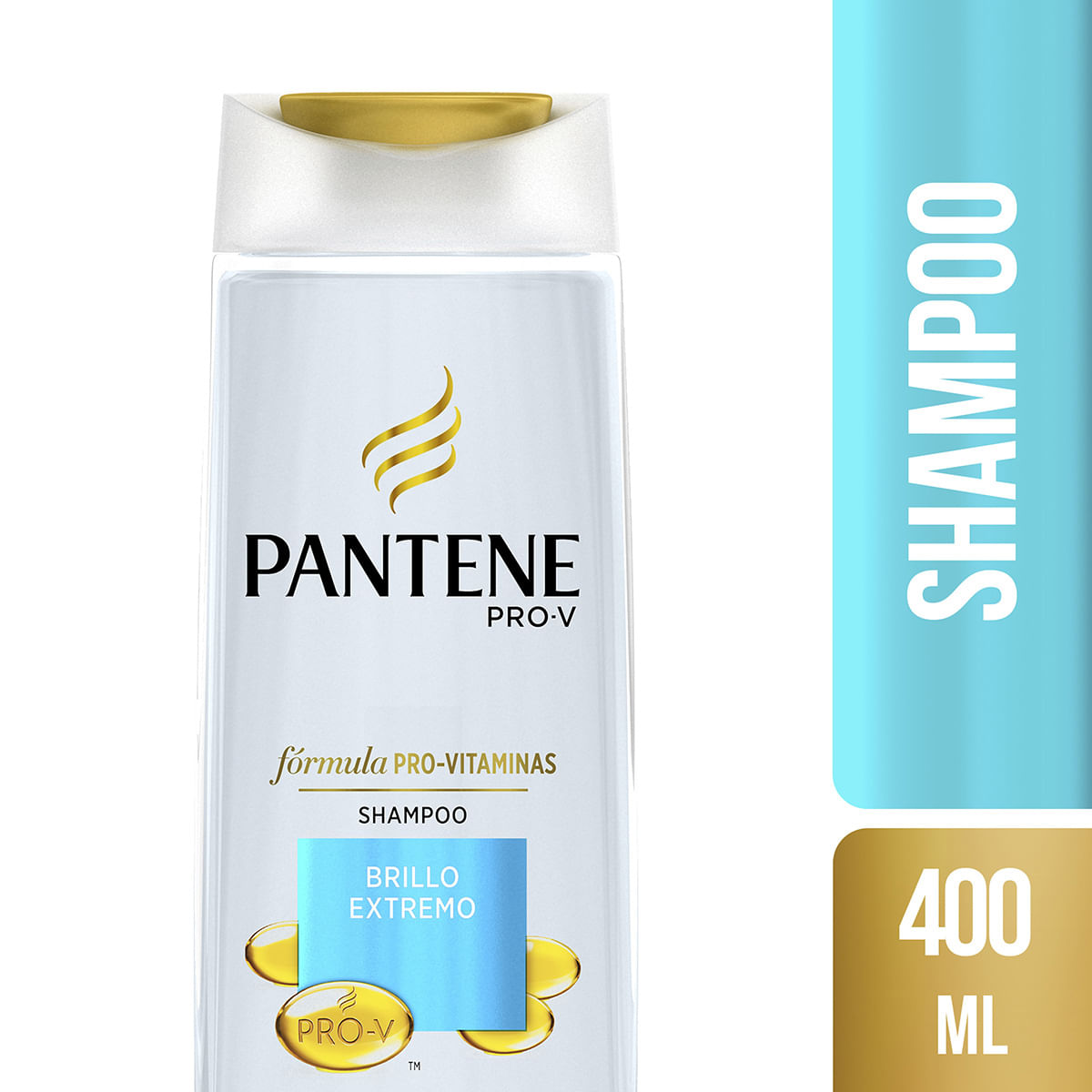Shampoo Pantene Pro-V Brillo Extremo Frasco x 400 mL.