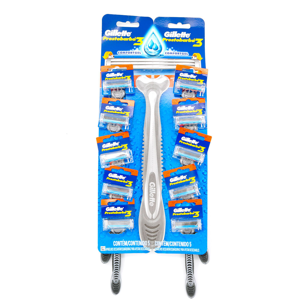 Máquina Para Afeitar Gillette Prestobarba 3 Blister X 10 Uds.