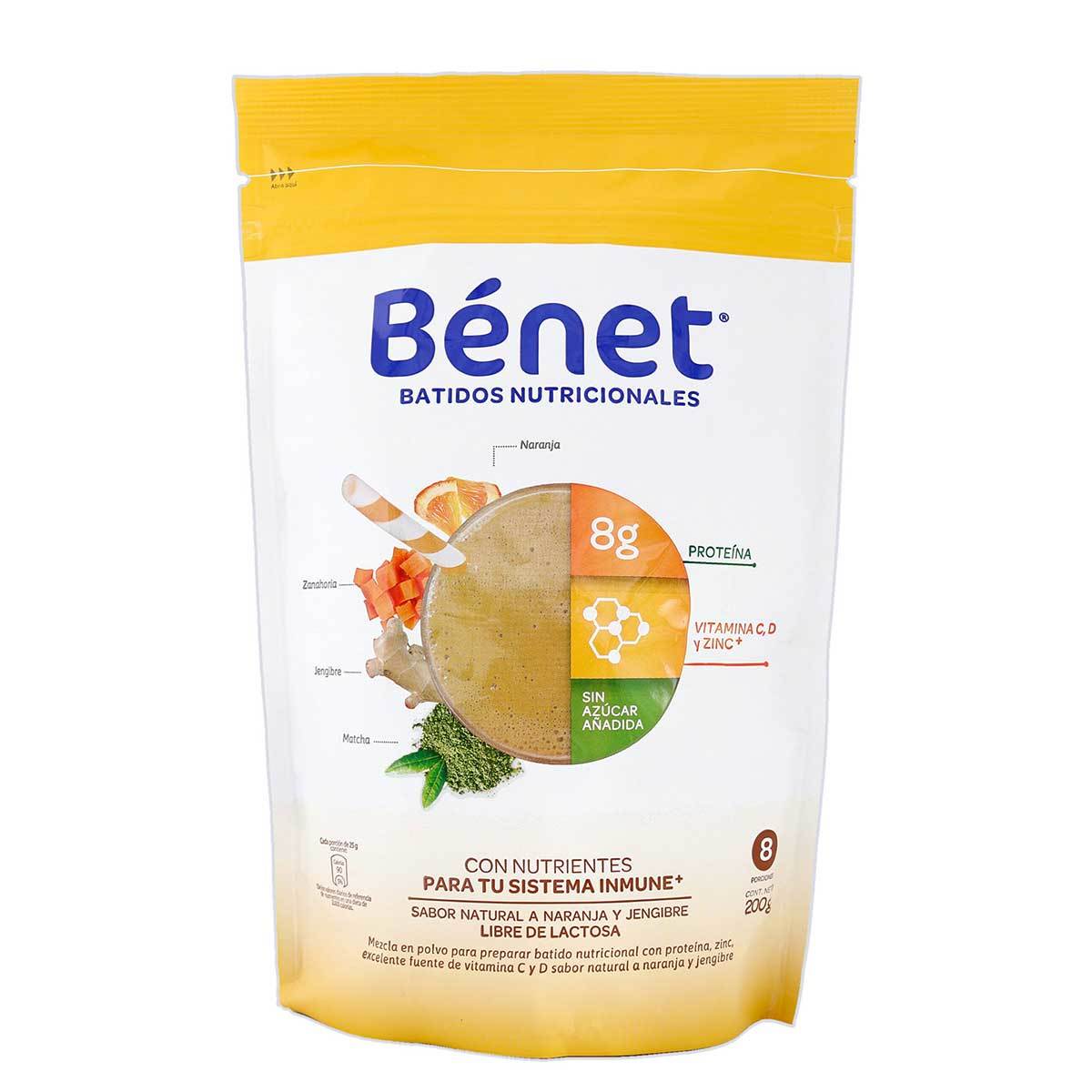 Batido Nutricional Bénet Naranja Doypack X 200 G.