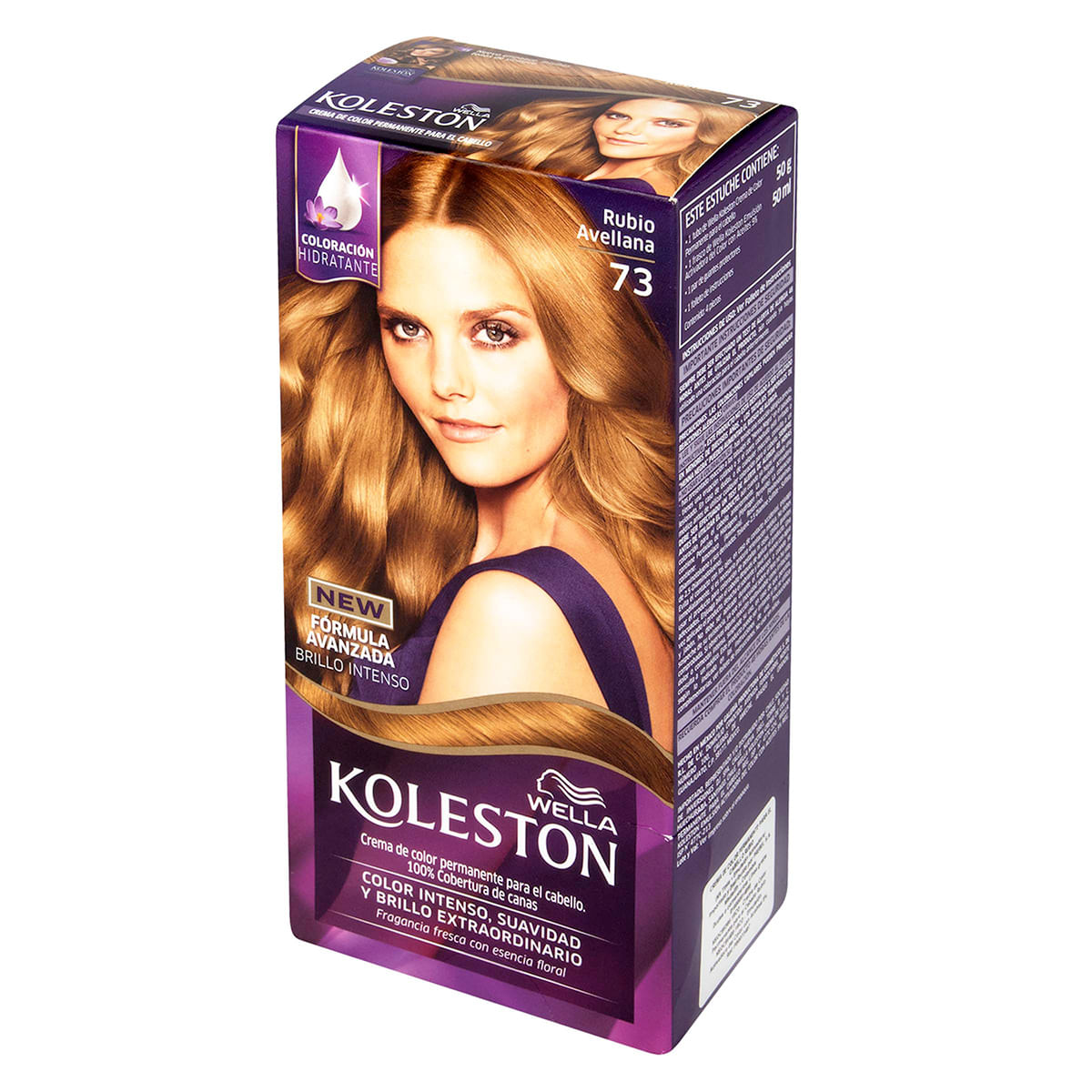 Tinte Permanente Wella Koleston 73 Rubio Avellana x Caja.
