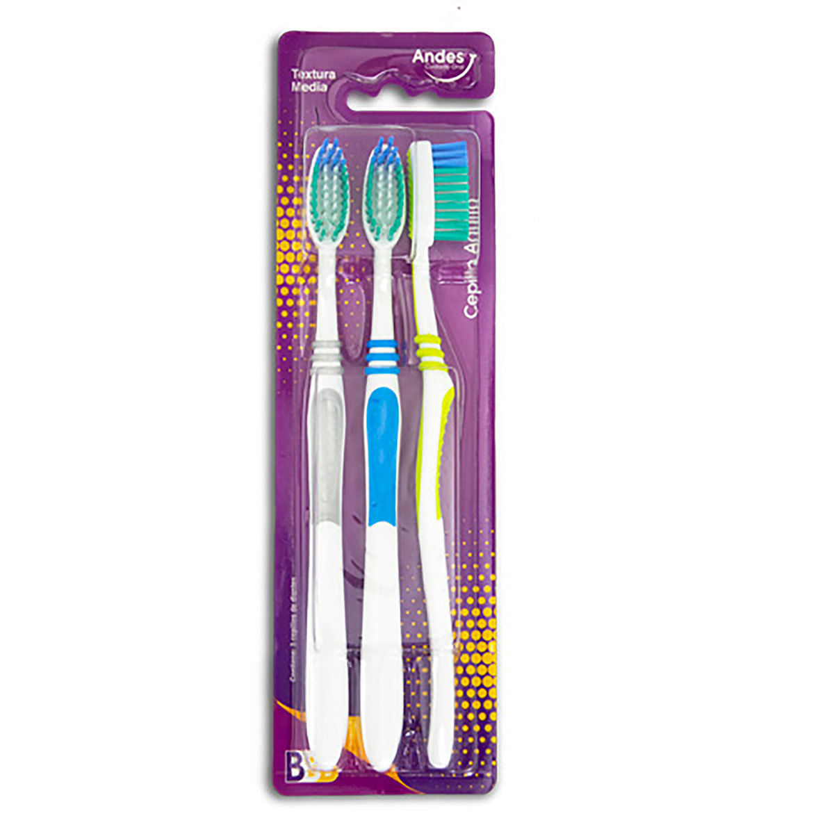 Cepillo Dental Andes Max Clean Blister X 3 Uds.