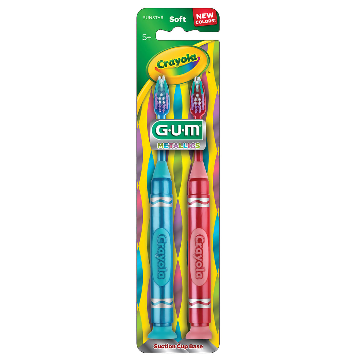 Cepillo Dental Gum Sunstar Crayola Blister x 2 Uds.