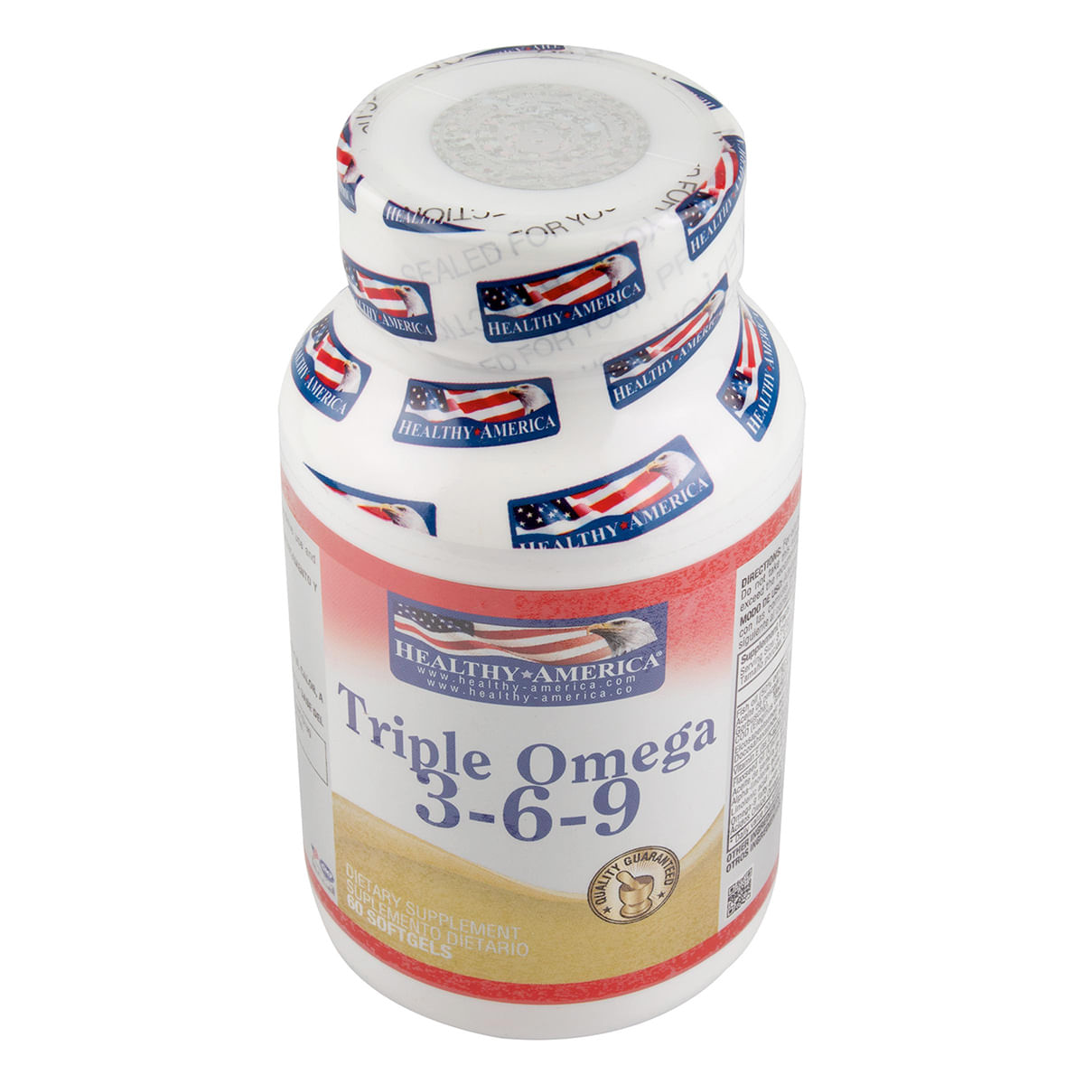 Suplemento Dietario Triple Omega 3-6-9 Healthy America Frasco X 60 Softgels.
