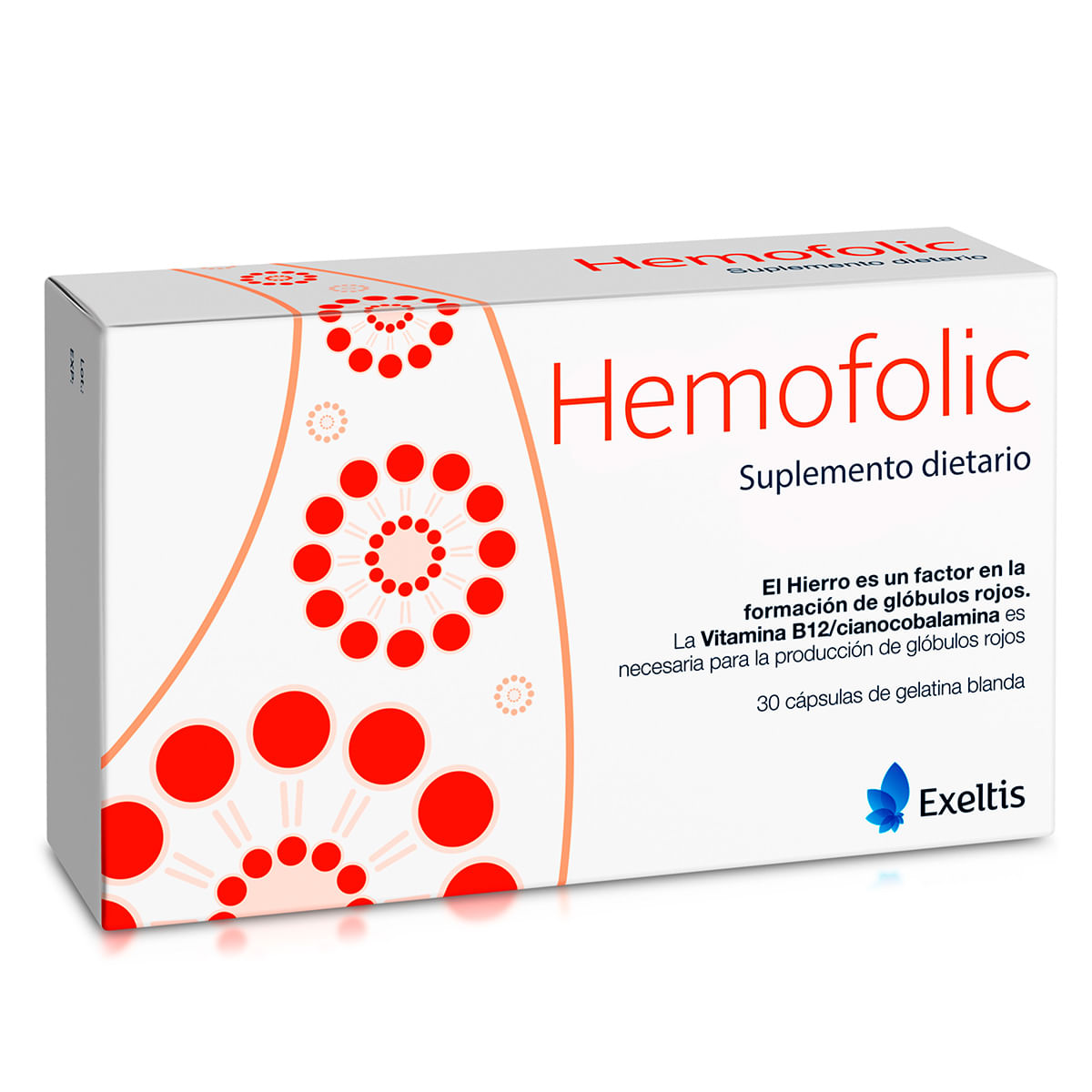Suplemento Dietario Hemofolic Exeltis Caja X 30 Cápsulas.