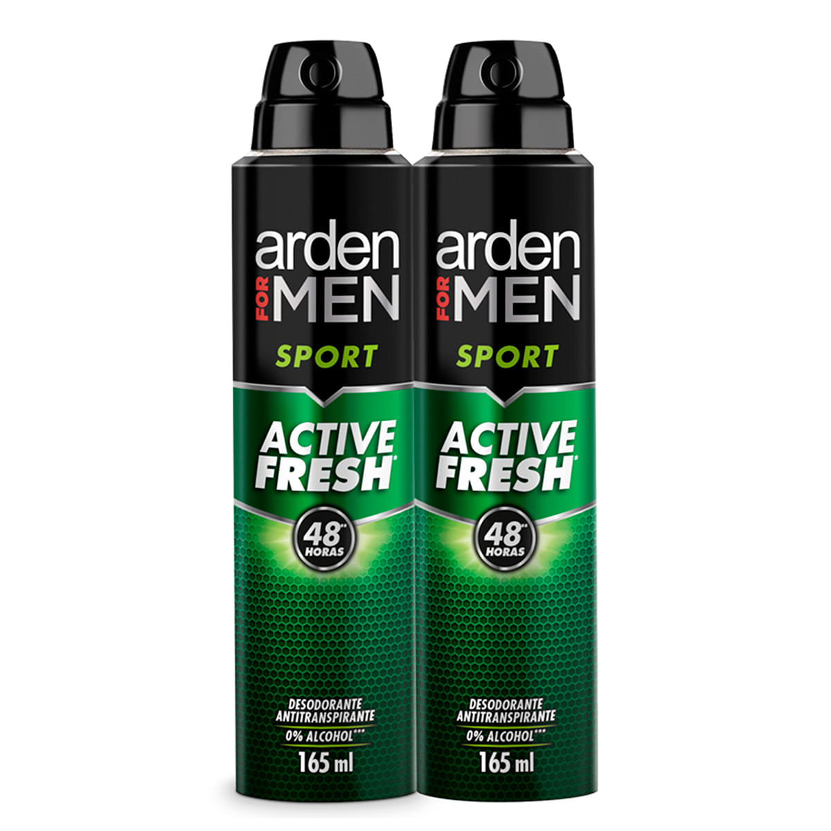 Desodorante Arden For Men Sport Active Fresh Spray X 165 Ml X 2 Uds Mega Contenido.
