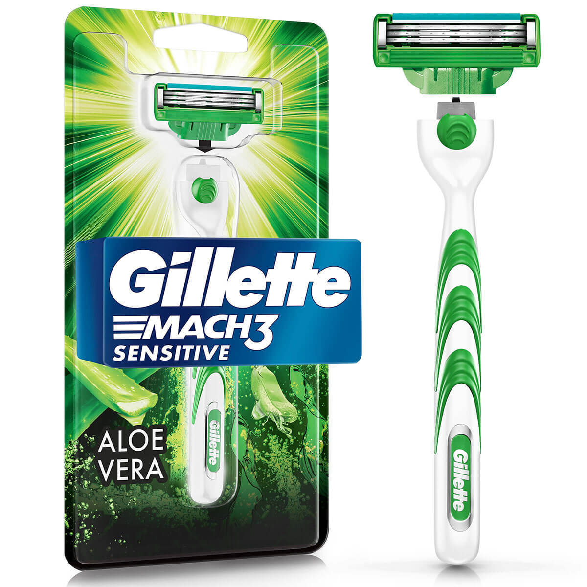 Máquina para Afeitar Gillette Mach 3 Sensitive Blister x 1 Ud.