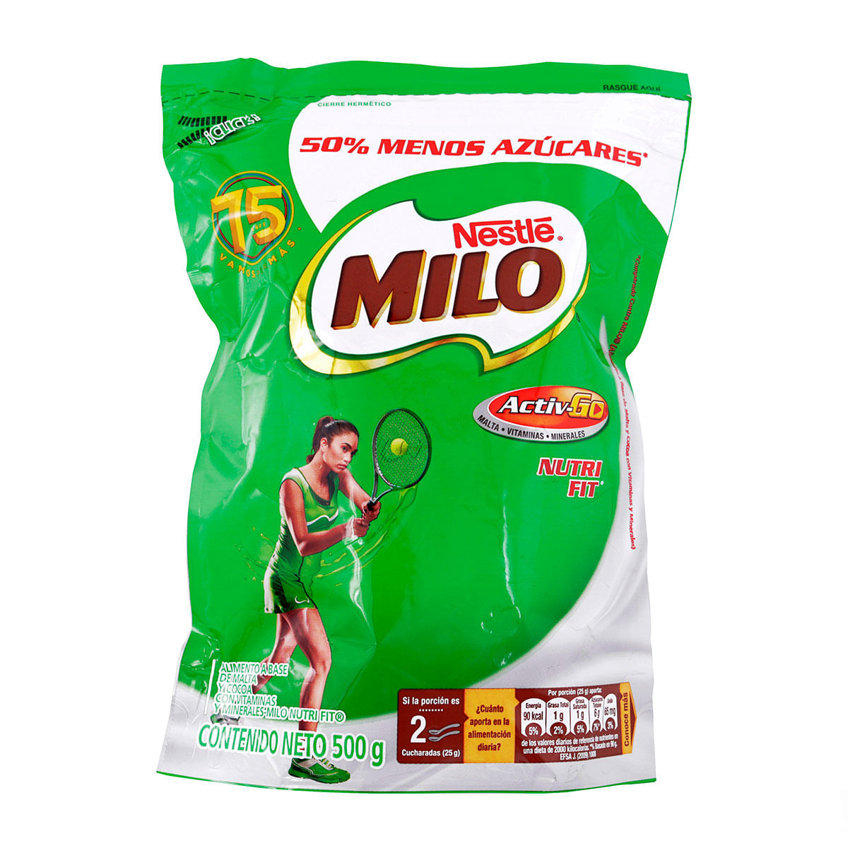 Alimento Milo Nestlé Nutri Fit Activ-Go Doypack X 500 G.