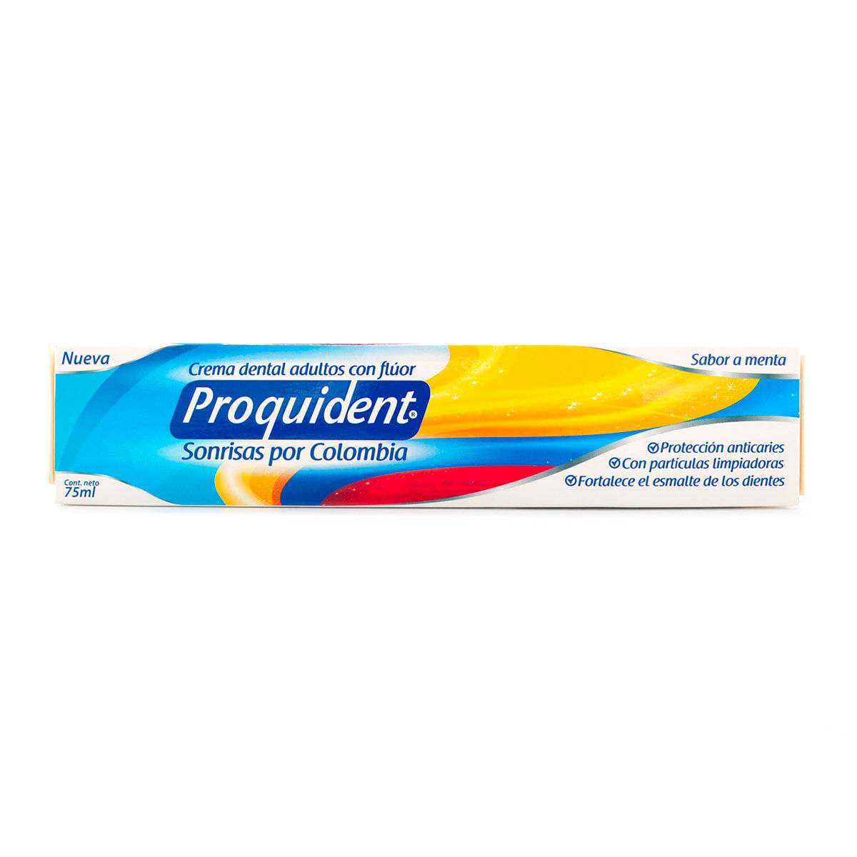 Crema Dental Proquident Sonrisas Por Colombia Tubo X 75 Ml.