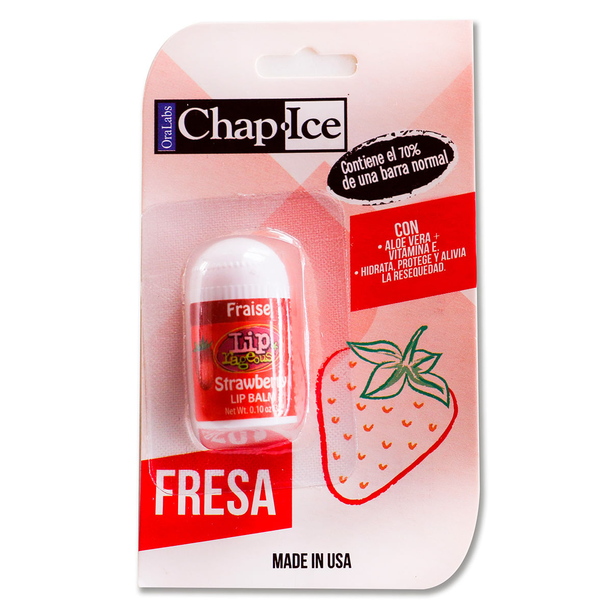 Protector Labial Mini Chap Ice Fresa Blister X 1 Ud.