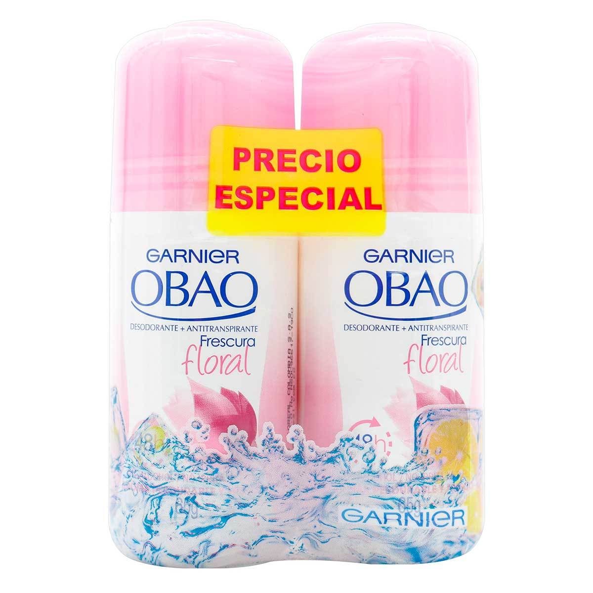 Desodorante Obao Mujer Floral Roll On x 65 g x 2 Uds Precio Especial.