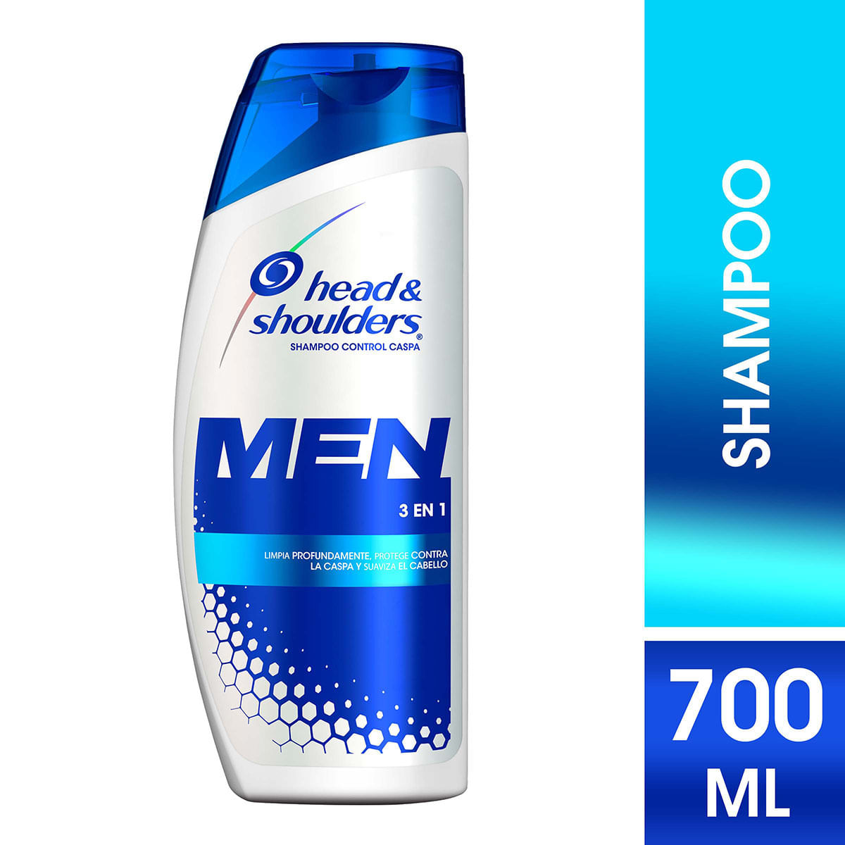 Shampoo Head & Shoulders Men 3 en 1 Frasco x 700 mL.