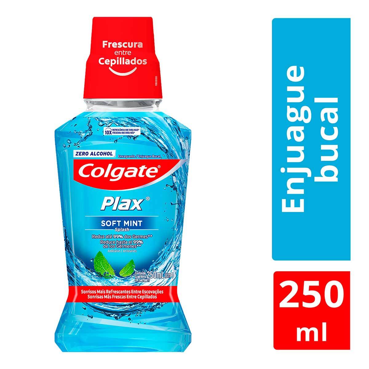 Enjuague Bucal Colgate Plax Soft Mint Frasco x 250 mL.