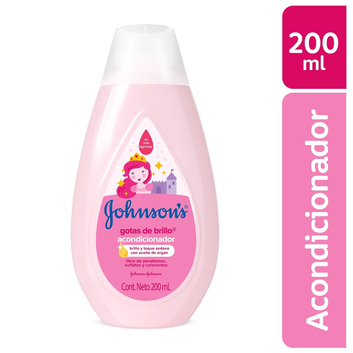 Acondicionador Johnsons Baby Gotas de Brillo Frasco x 200 mL