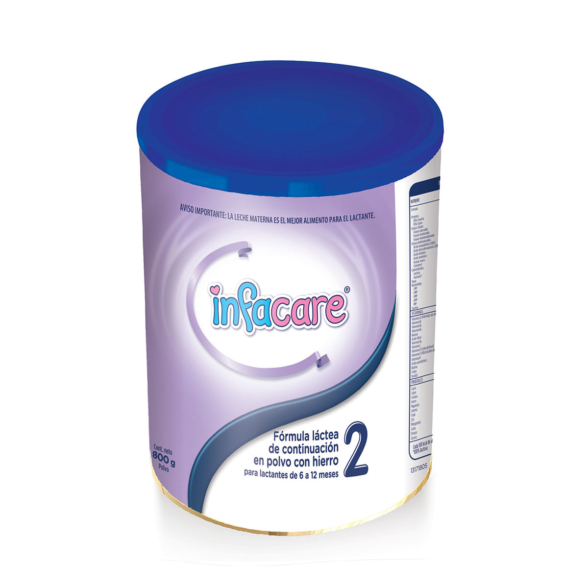 Fórmula Láctea Infacare 2 6-12 Meses Polvo Tarro x 800 g