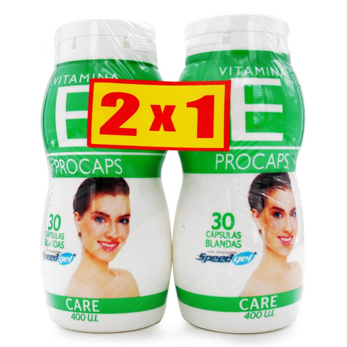 Vitamina E 400 Ui Procaps Frasco X 30 Cápsulas Blandas 2X1.