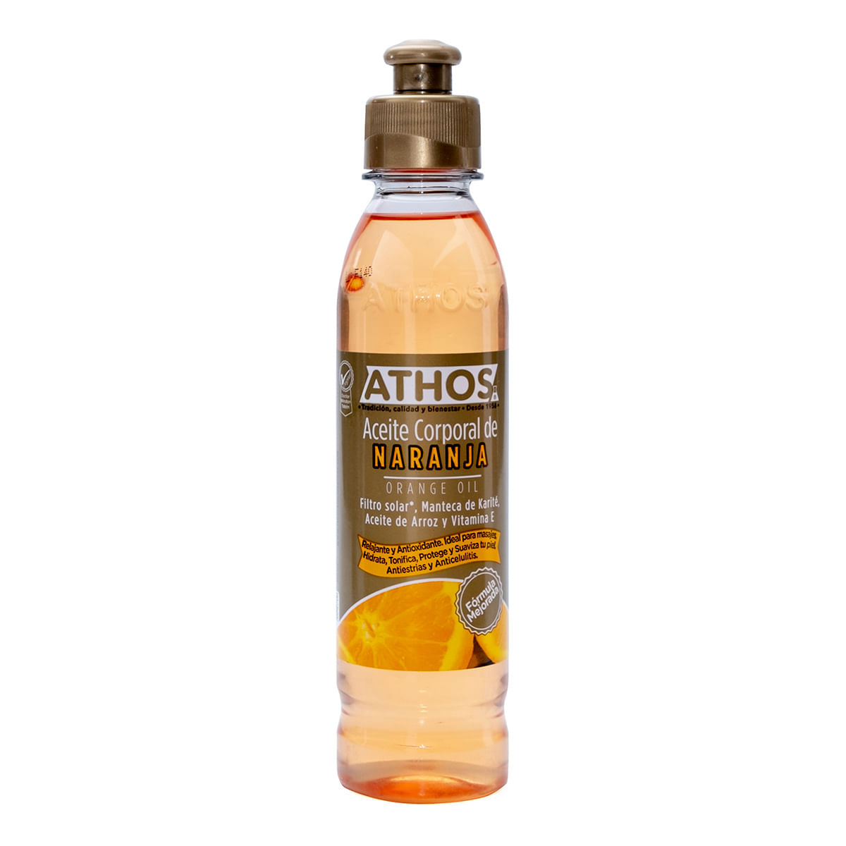 Aceite Corporal De Naranja Athos Frasco X 250 Ml.