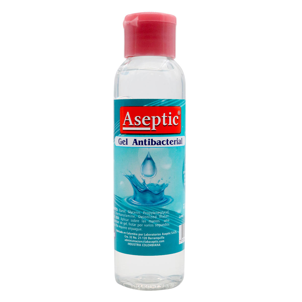 Gel Antibacterial Aseptic Frasco X 120 Ml.