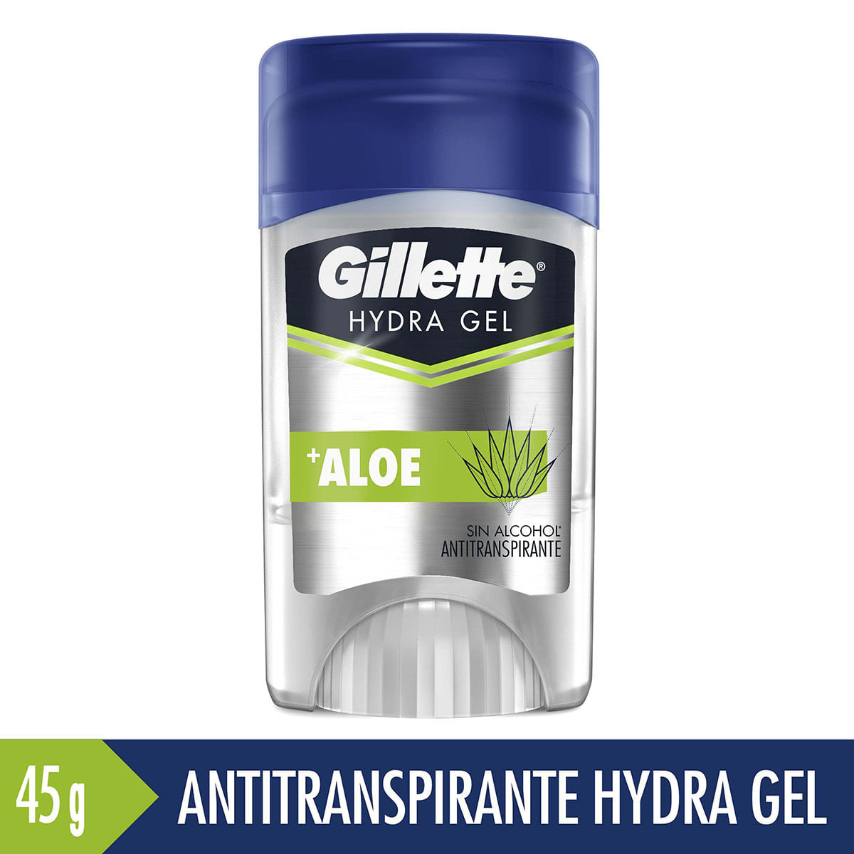 Antitranspirante Gillette Hydra Gel Áloe Barra x 45 g.