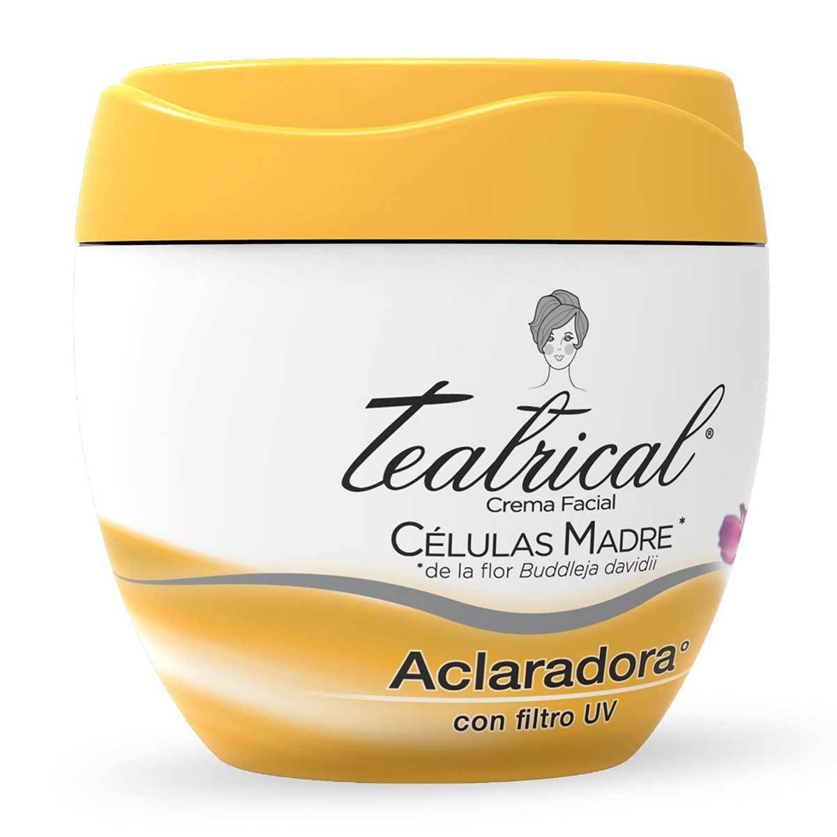 Crema Facial Teatrical Células Madre Ultra Aclaradora Frasco x 100 g.