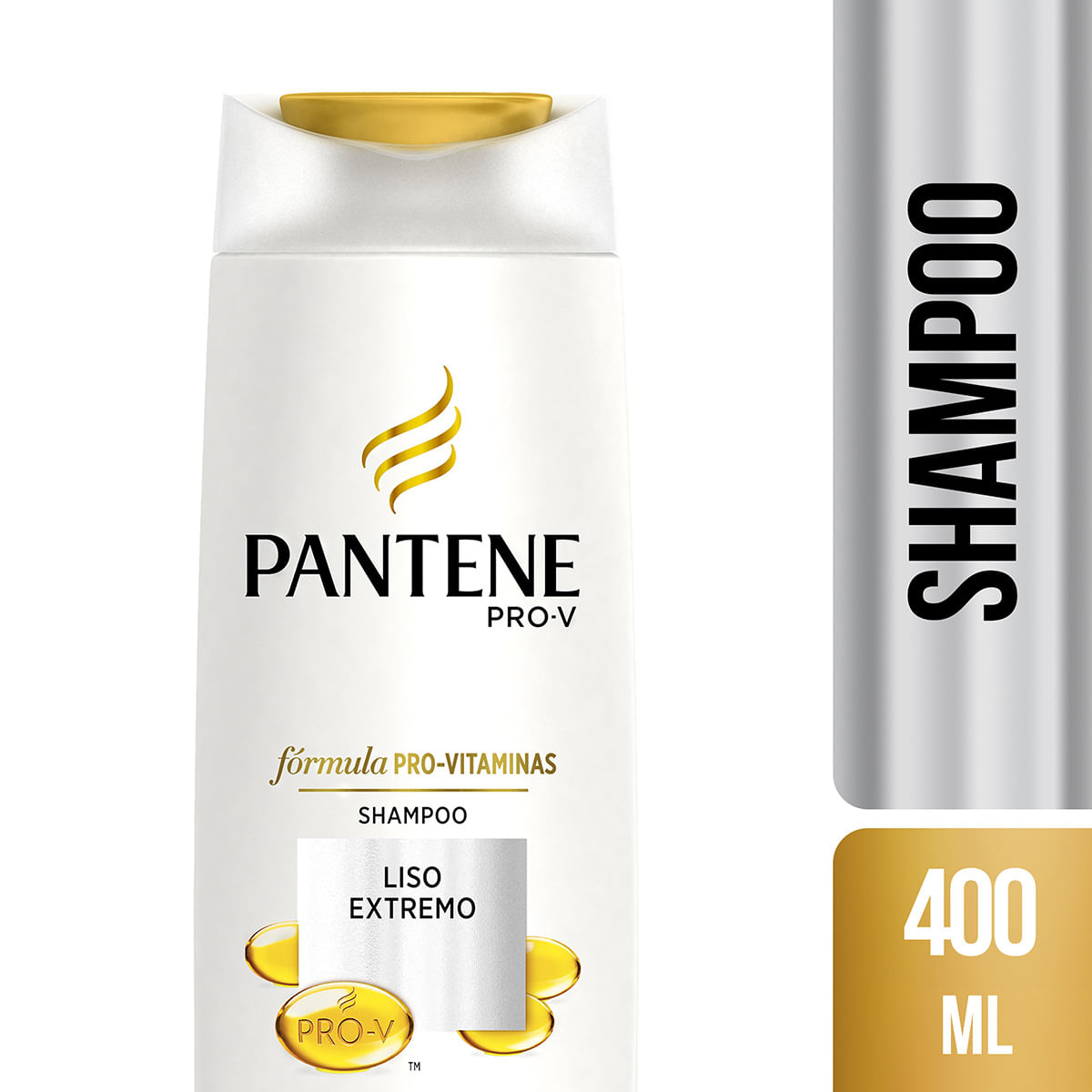 Shampoo Pantene Pro-V Liso Extremo Frasco x 400 mL.