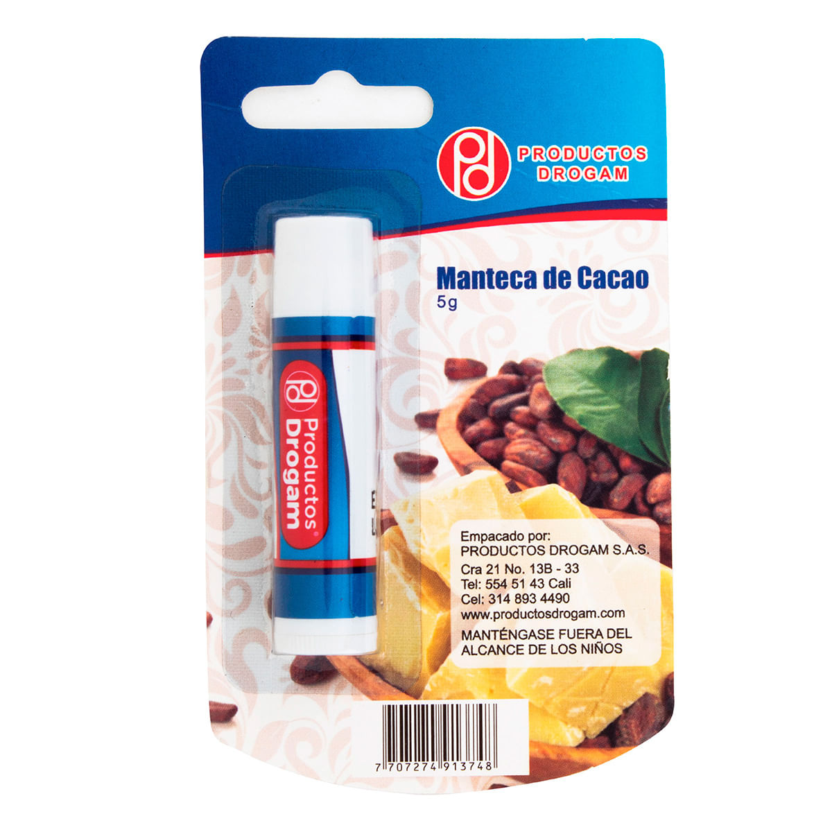 Protector Labial Pd Manteca De Cacao Blister X 5 G.