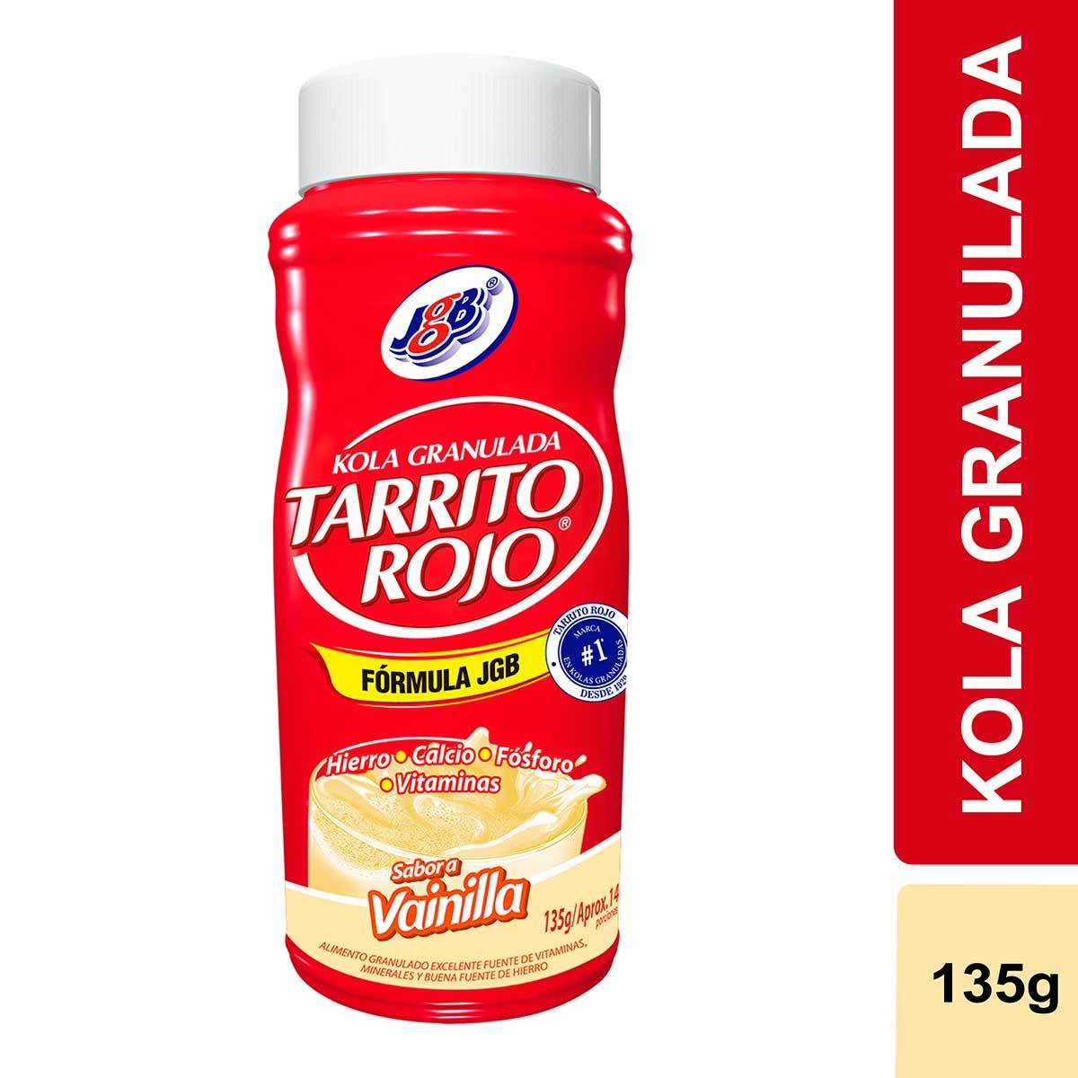Kola Granulada Jgb Tarrito Rojo Vainilla Frasco X 135 G.