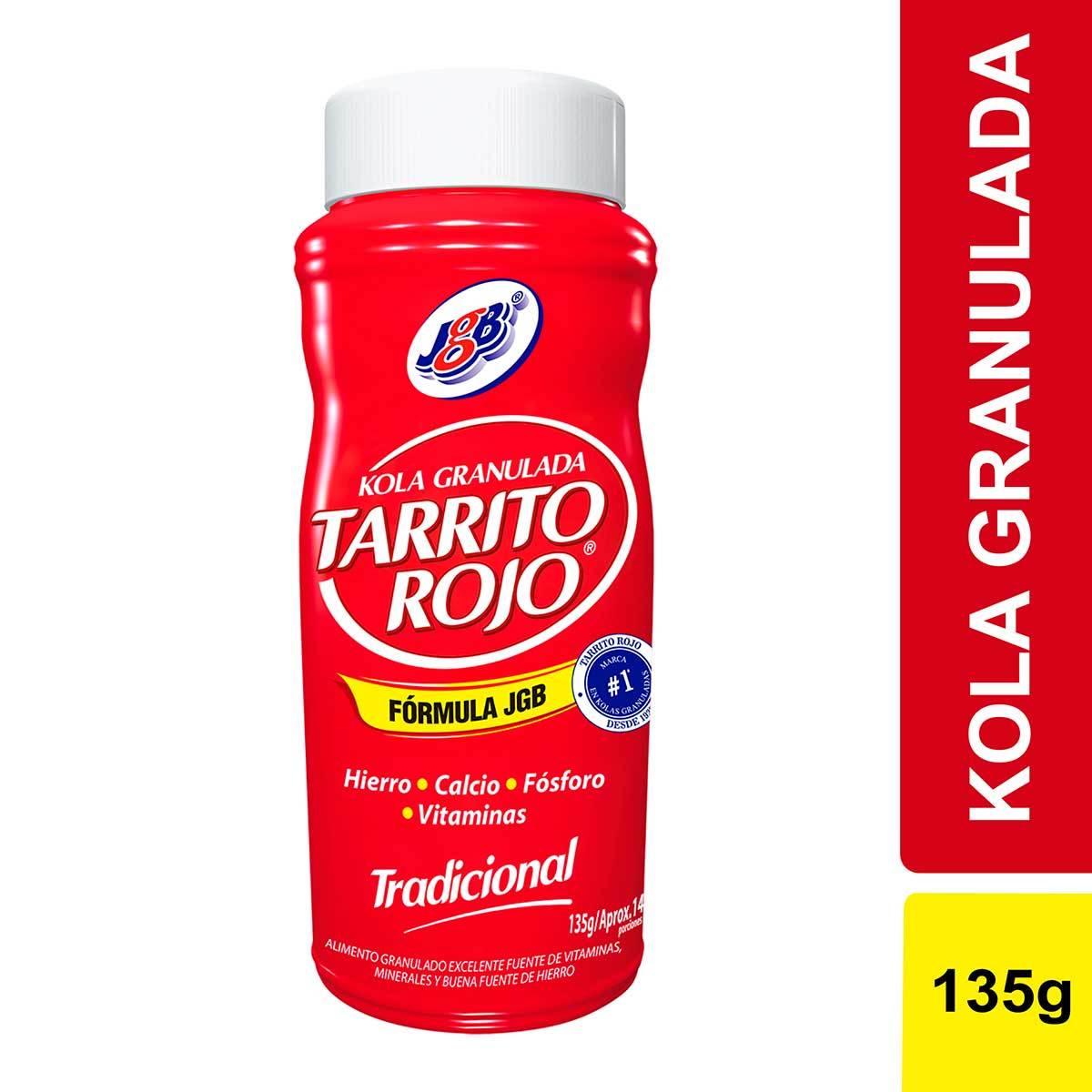 Kola Granulada Jgb Tarrito Rojo Tradicional Frasco X 135 G.
