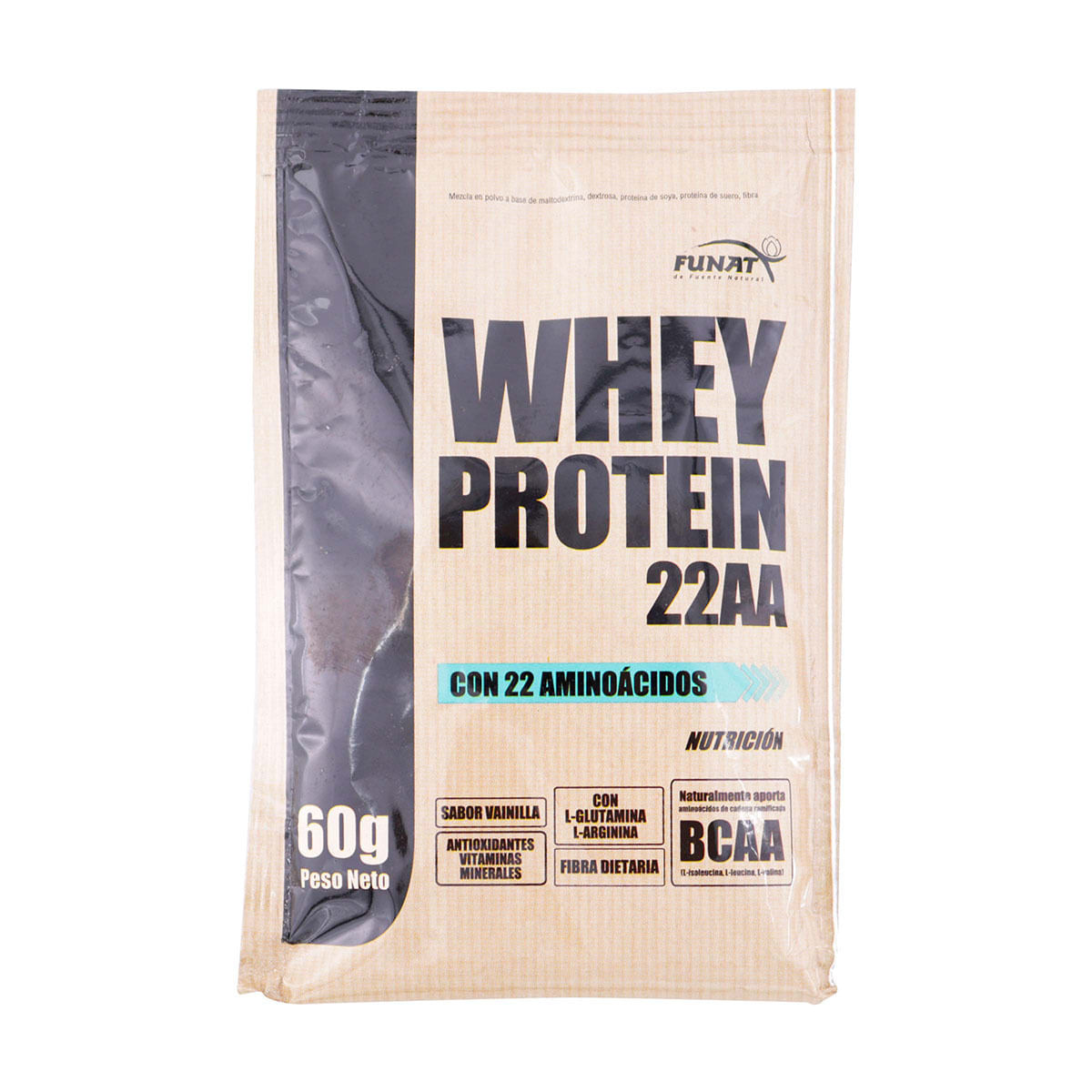 Mezcla En Polvo Whey Protein 22Aa Funat Sobre X 60 G.