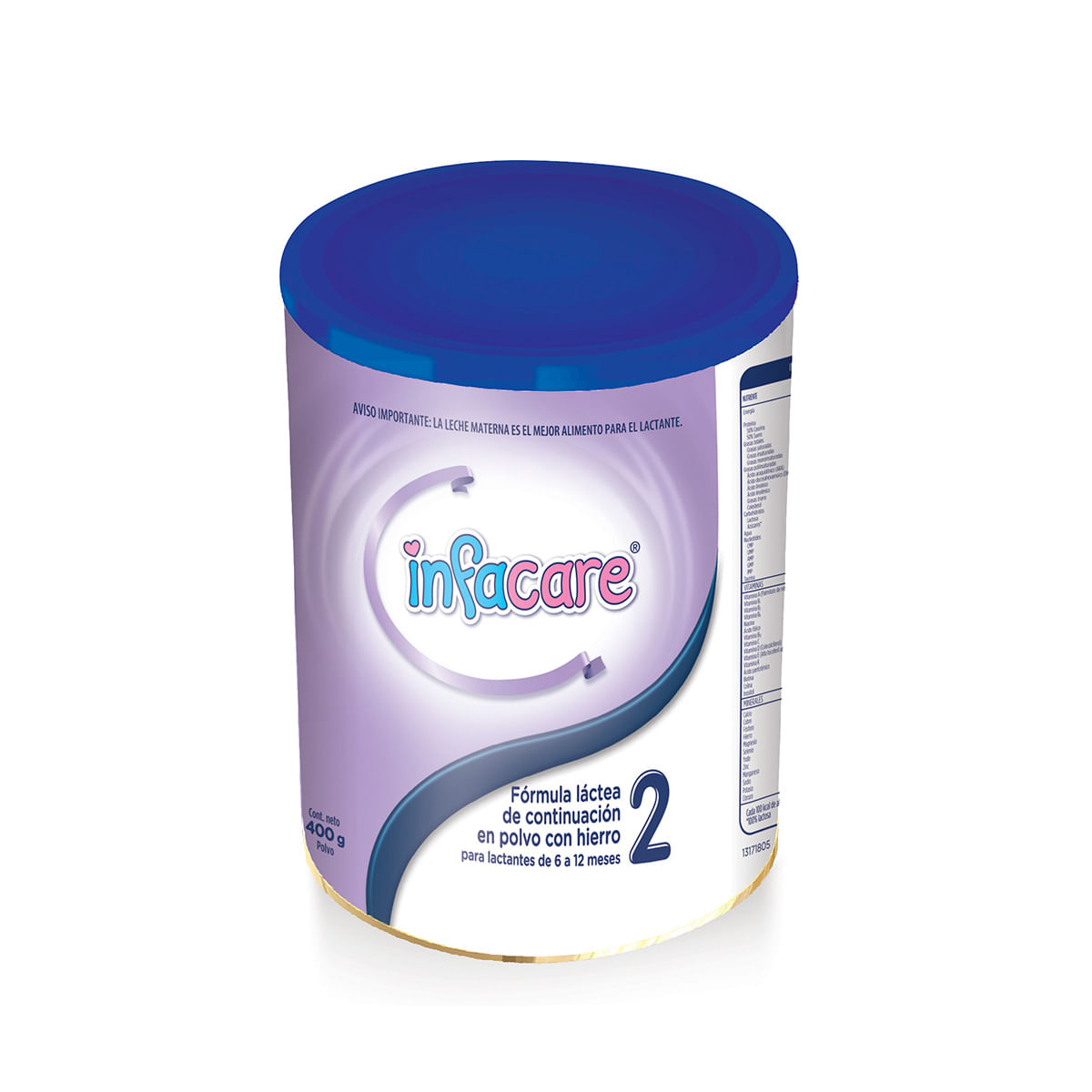 Fórmula Láctea Infacare 2 6-12 Meses Polvo Tarro x 400 g
