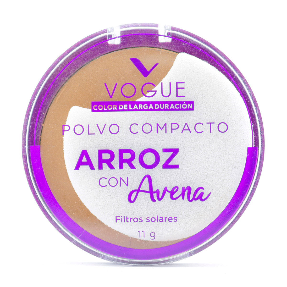 Polvo Compacto Vogue Arroz con Avena Moka Frasco x 11 g