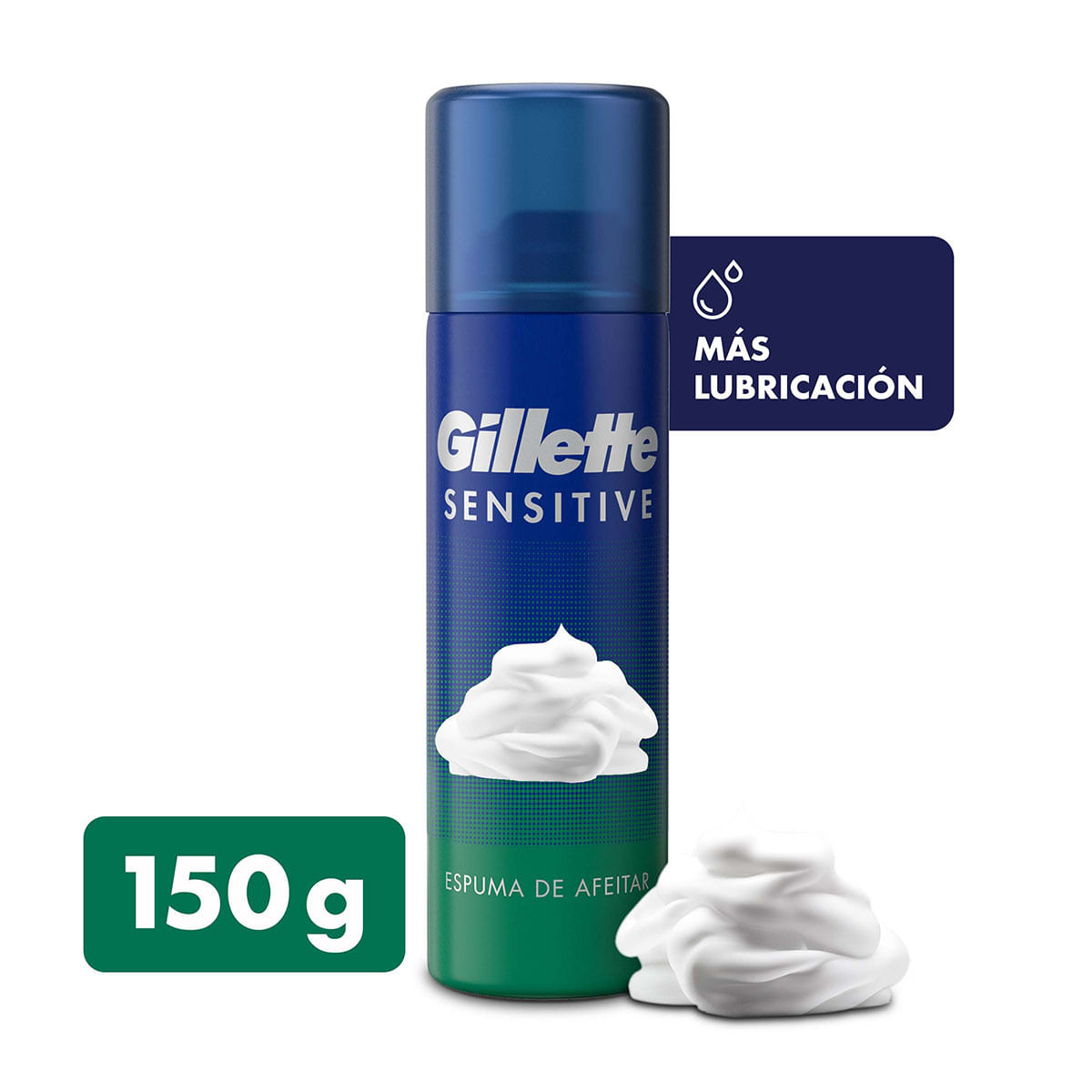Espuma de Afeitar Gillette Sensitive x 150 g.