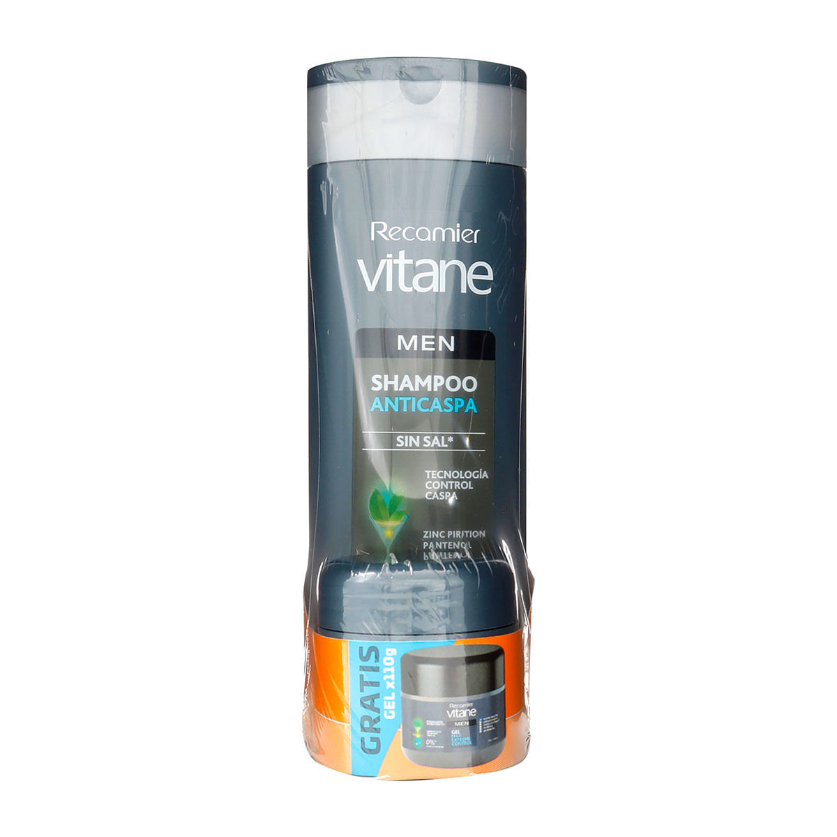 Shampoo Anticaspa Vitane Men x 400 mL + Gel Vitane Men x 110 mL.