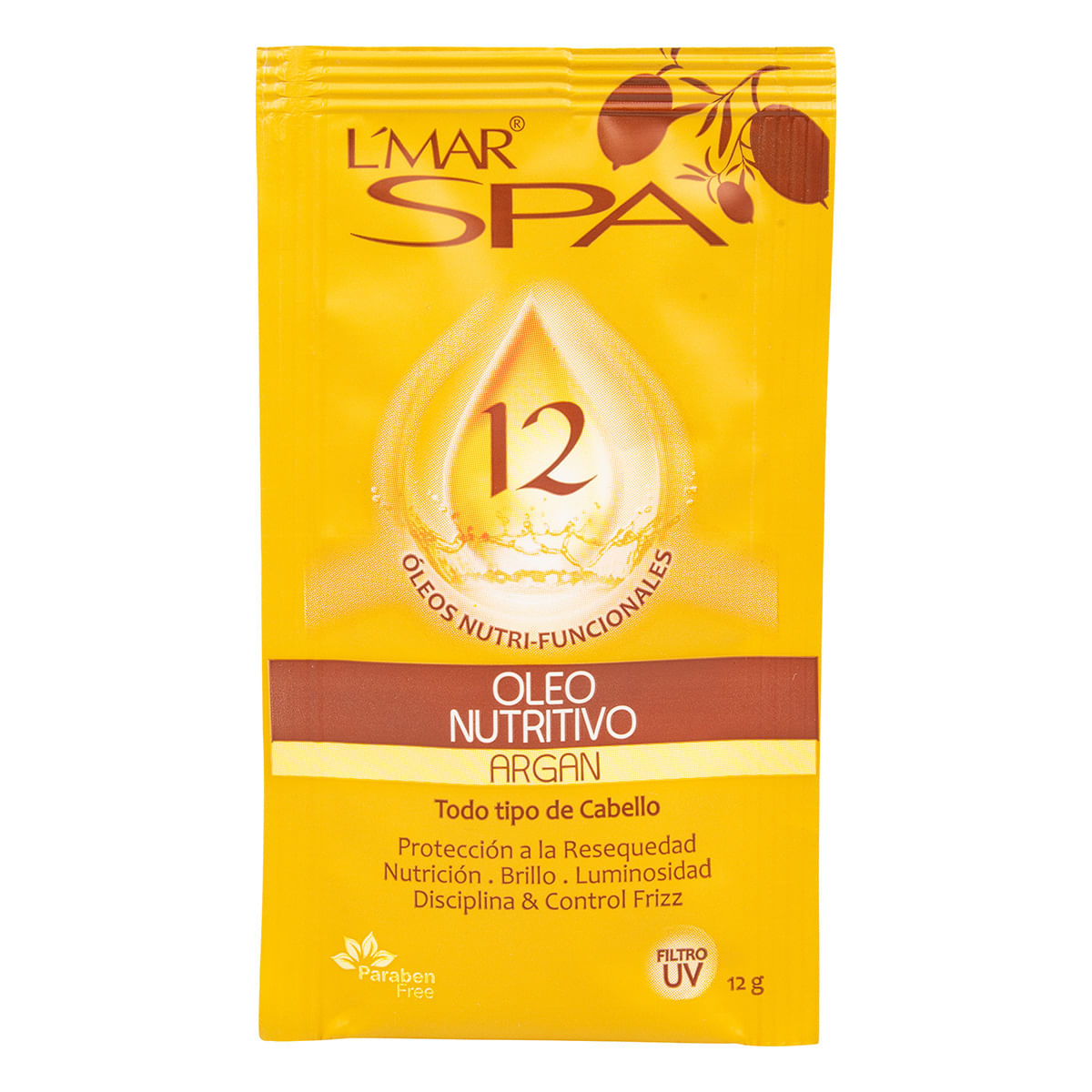 Tratamiento Capilar Spa L Mar Óleo Nutritivo Sobre x 12 g