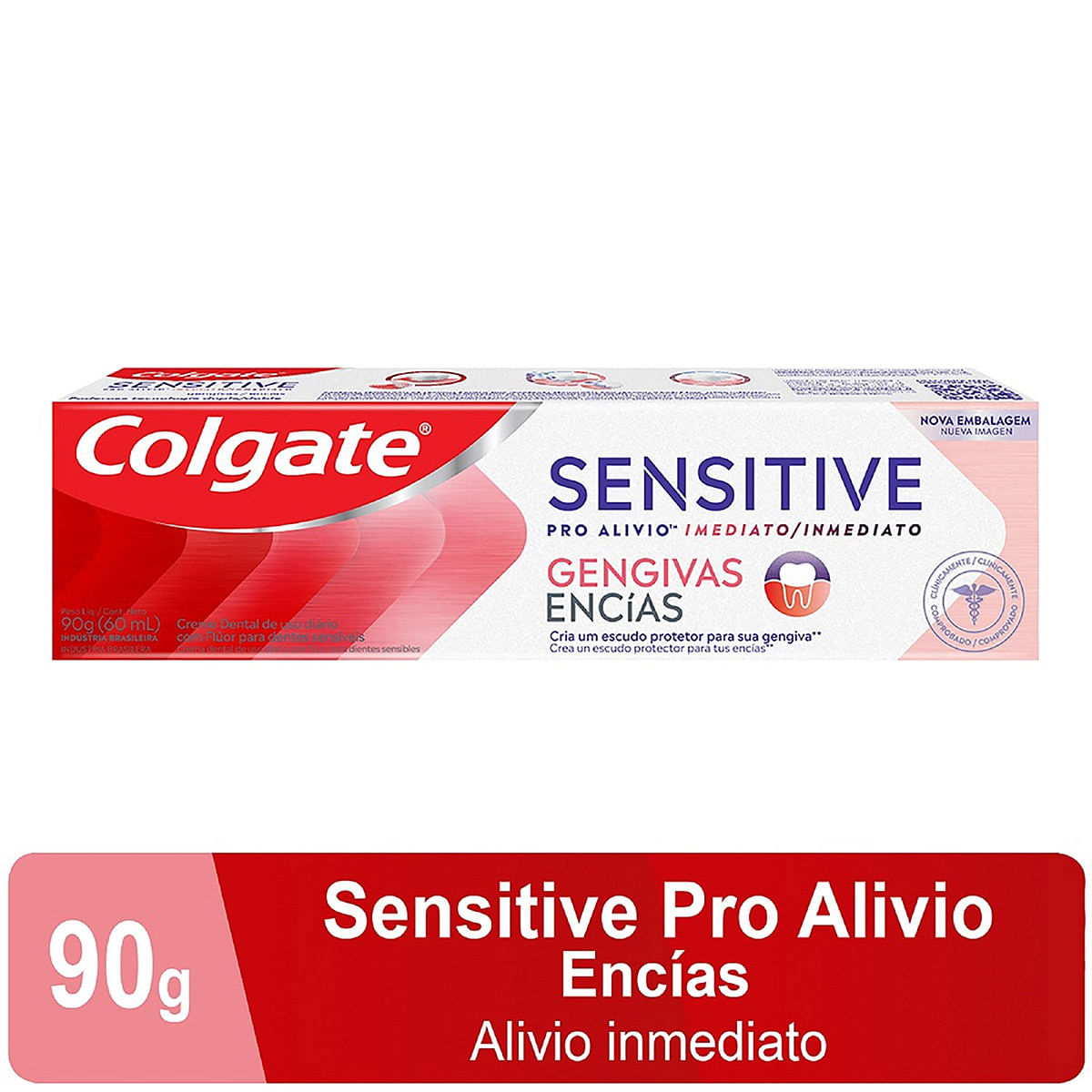 Crema Dental Colgate Sensitive Pro-Alivio Inmediato Encías Tubo x 90 g.
