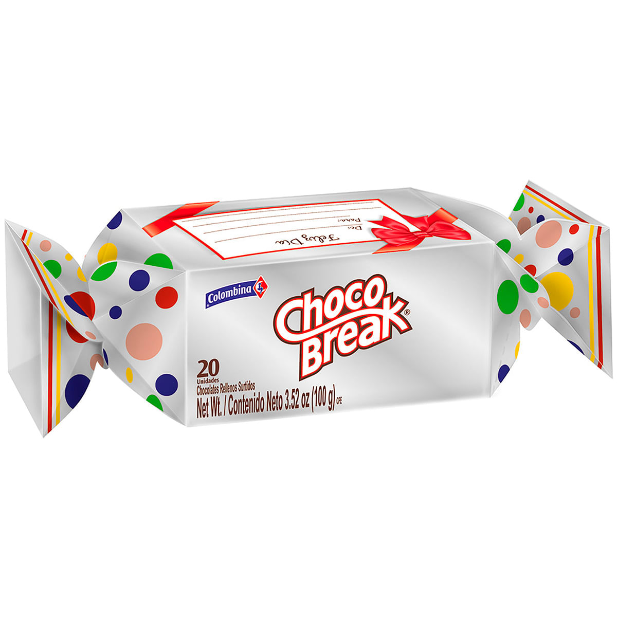 Chocolates Choco Break Surtido Moño x 100 g x 20 Uds