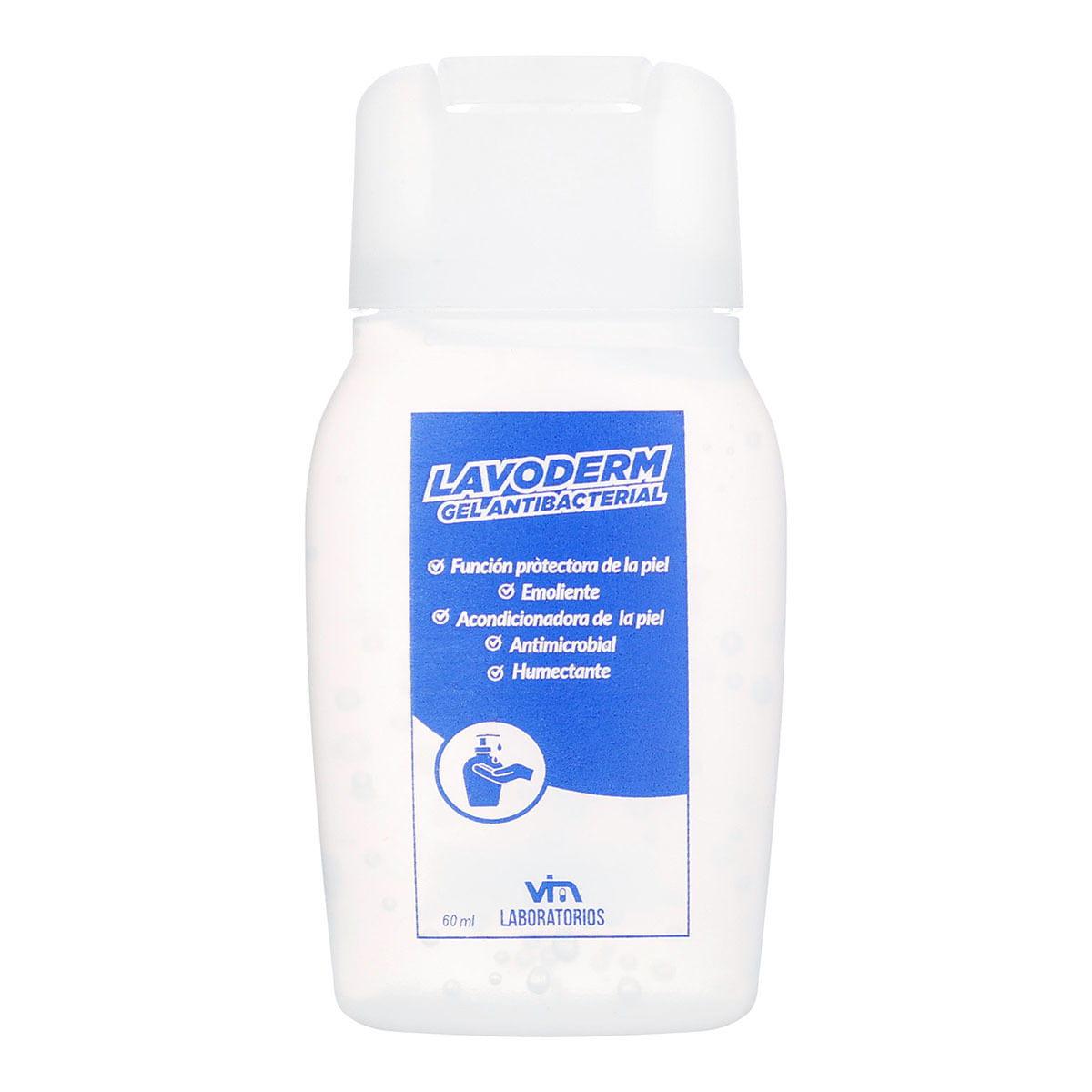 Gel Antibacterial Lavoderm Frasco x 60 mL.