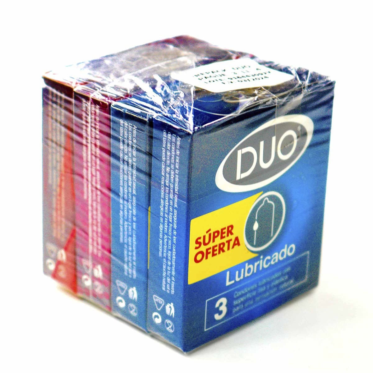 Condón Duo Beiersdorf Caja X 3 Uds Paquete Pague 3 Lleve 4 Cajas Super Oferta.