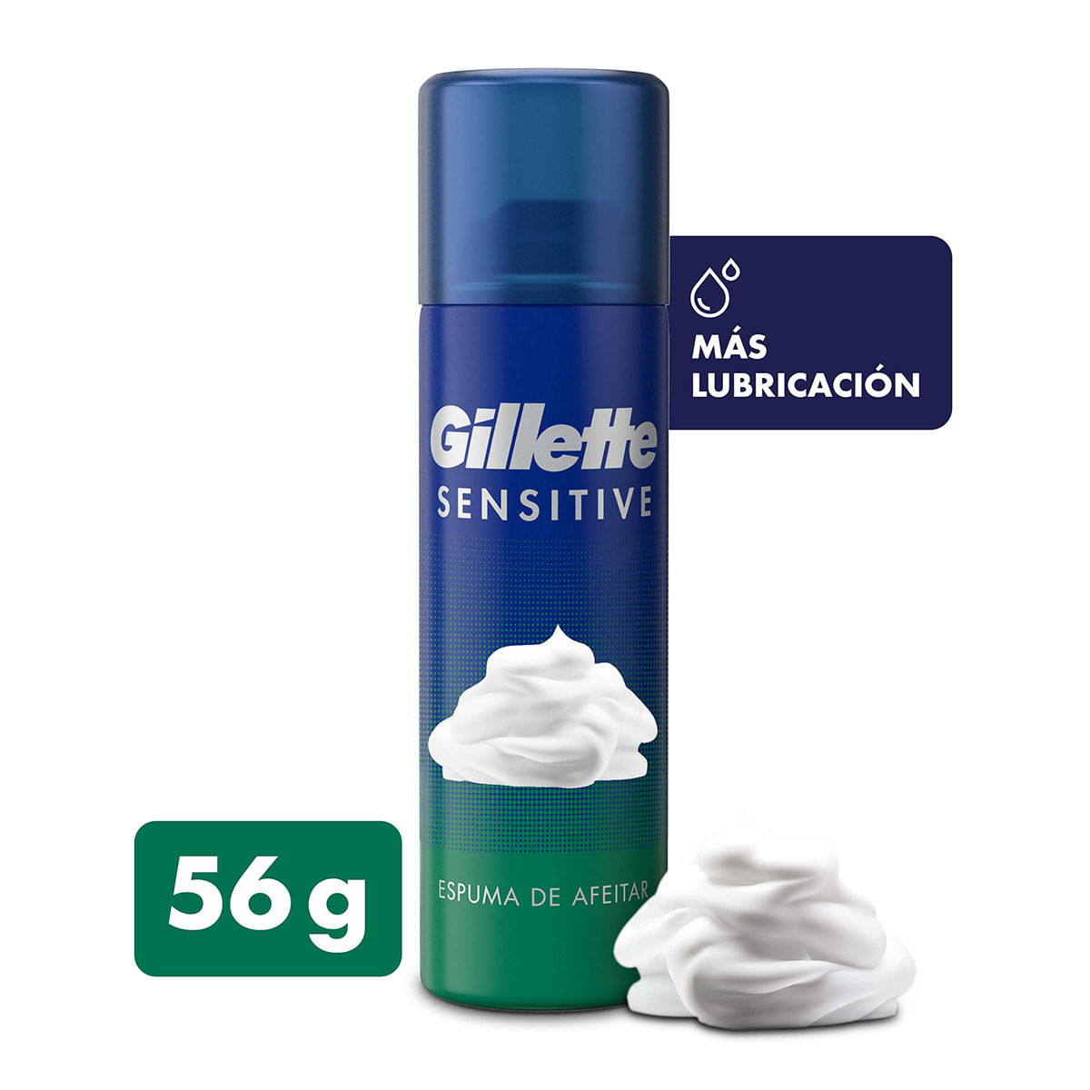 Espuma de Afeitar Gillette Sensitive x 56 g.