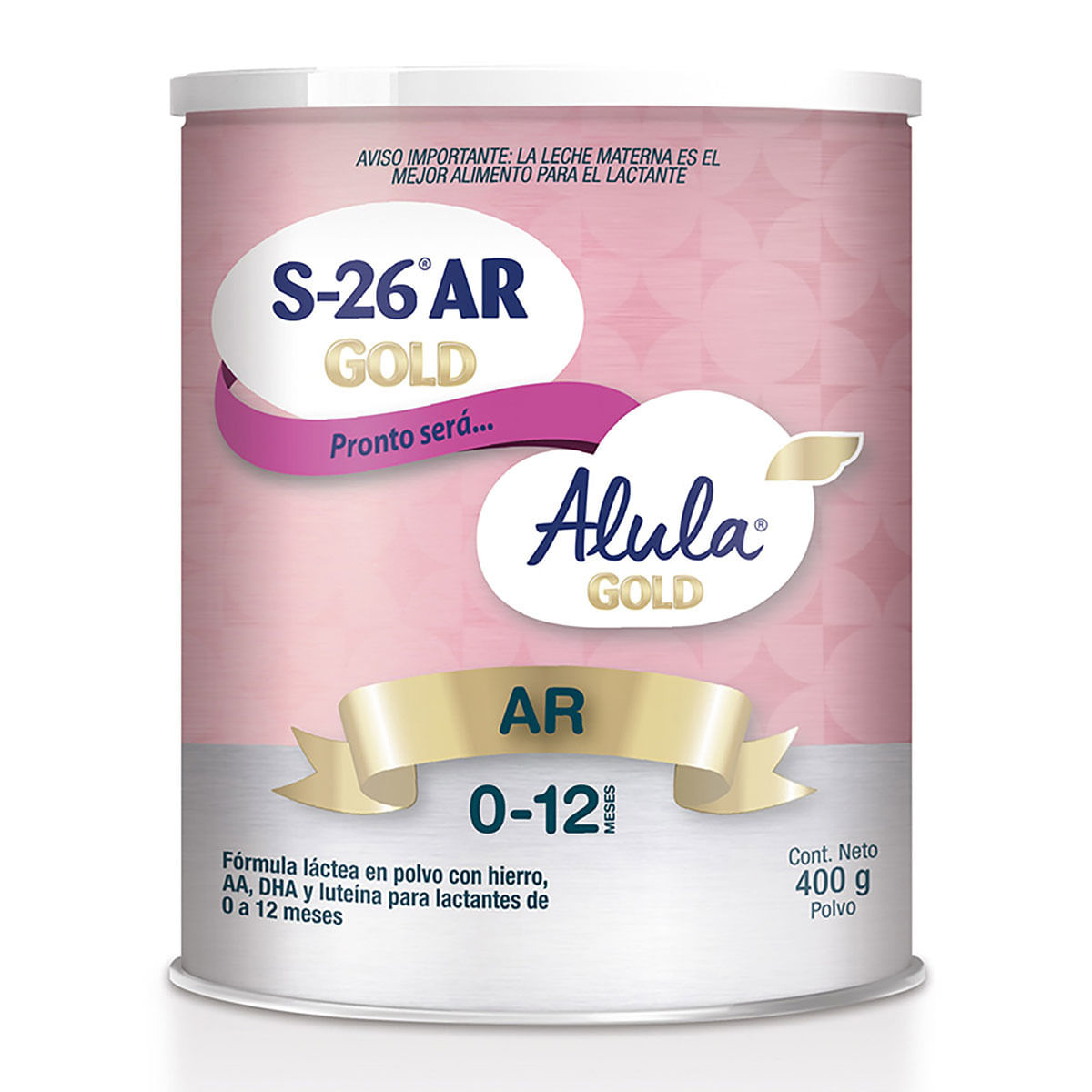 Fórmula Láctea Alula S-26 AR Gold 0-12 Meses Polvo Tarro x 400 g