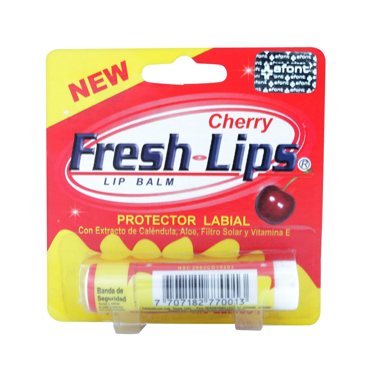 Protector Labial Fresh Lips Cereza 4.2 g Lafont x 1 Ud.