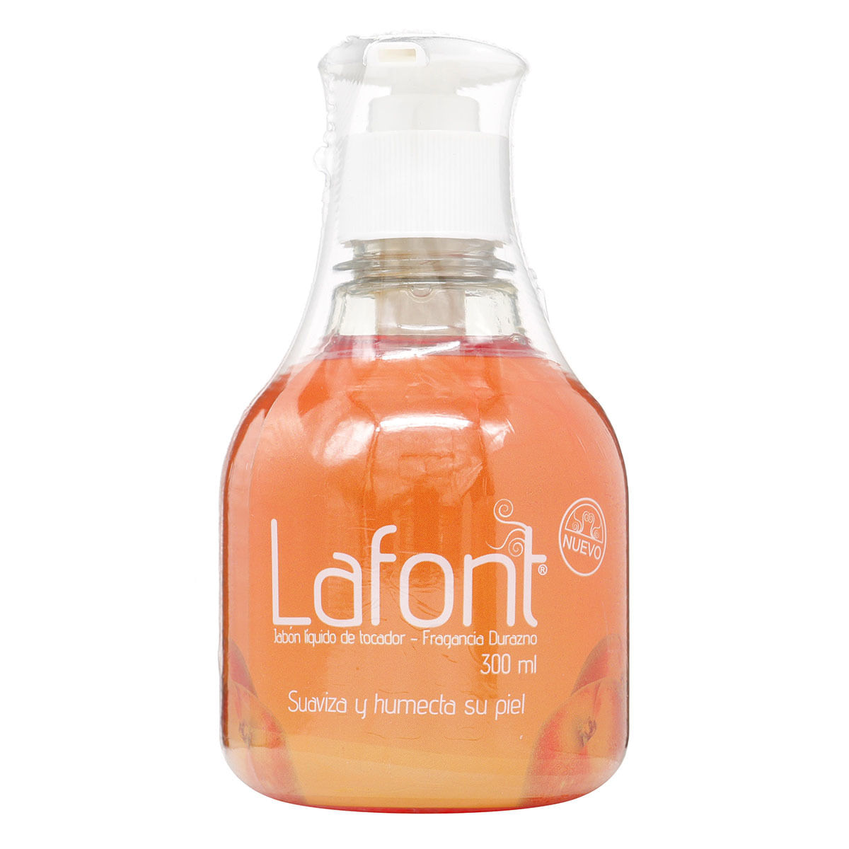 Jabón Liquido de Tocador Fragancia Durazno Lafont Frasco x 300 mL.