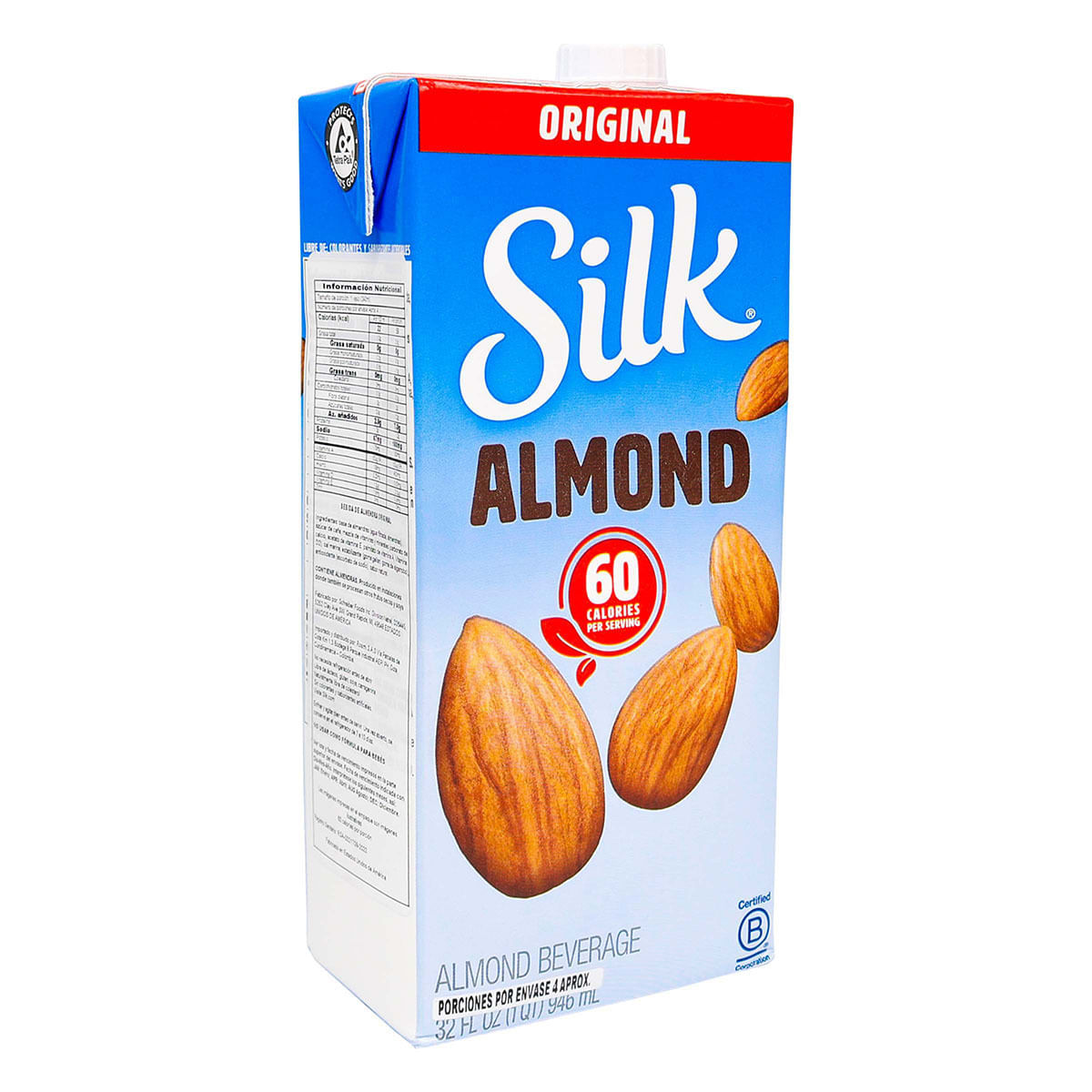 Bebida de Almendra Silk Original Caja x 946 mL.