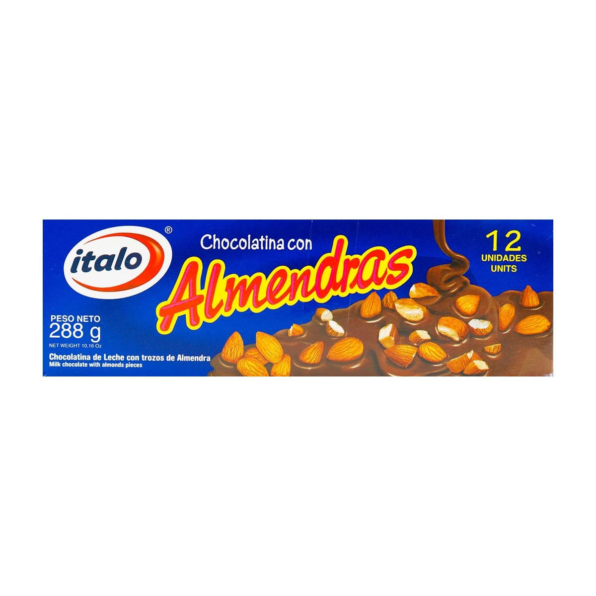 Chocolatina Con Almendras Italo Caja X 12 Uds.